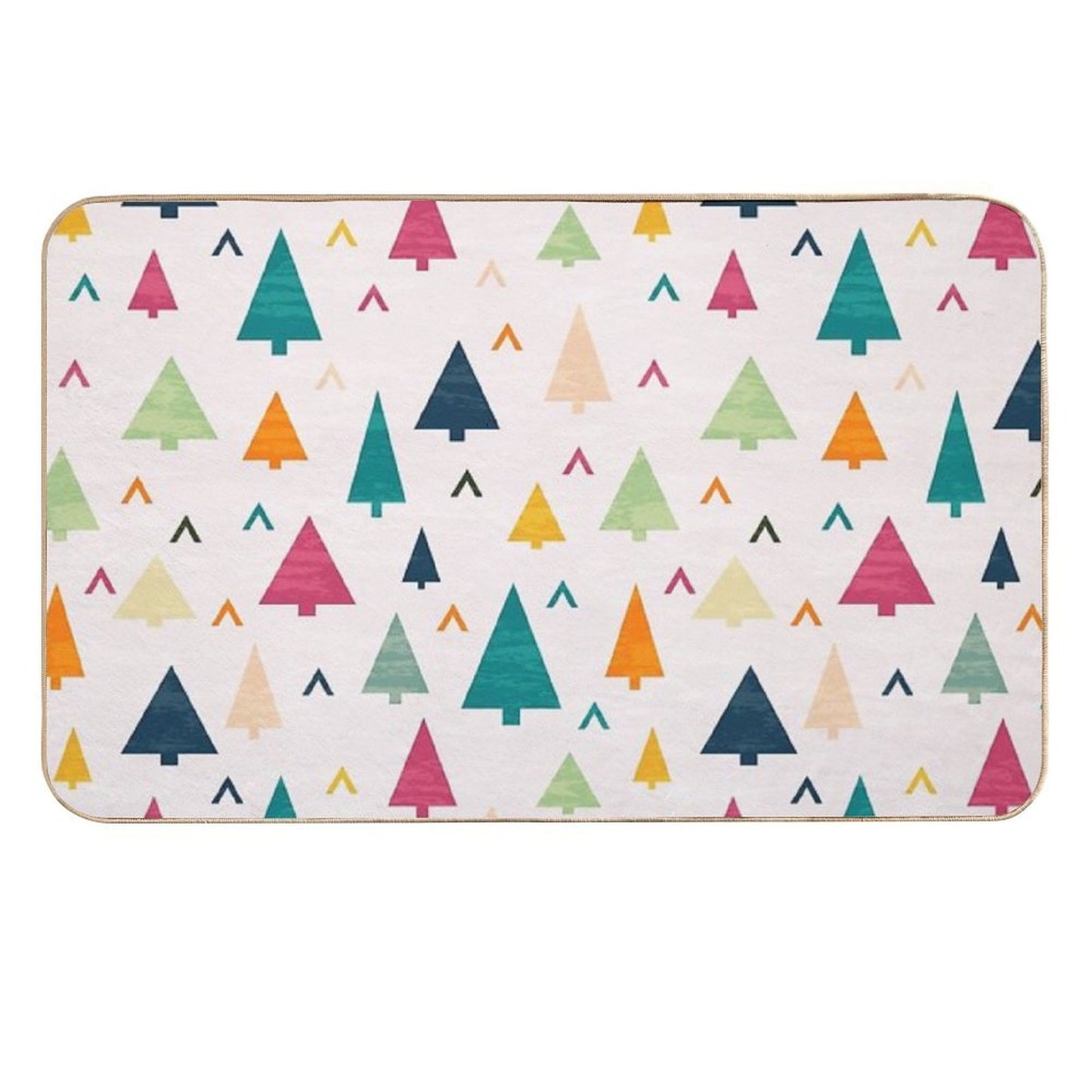 Christmas Tree Easy Maintenance Bath Mat