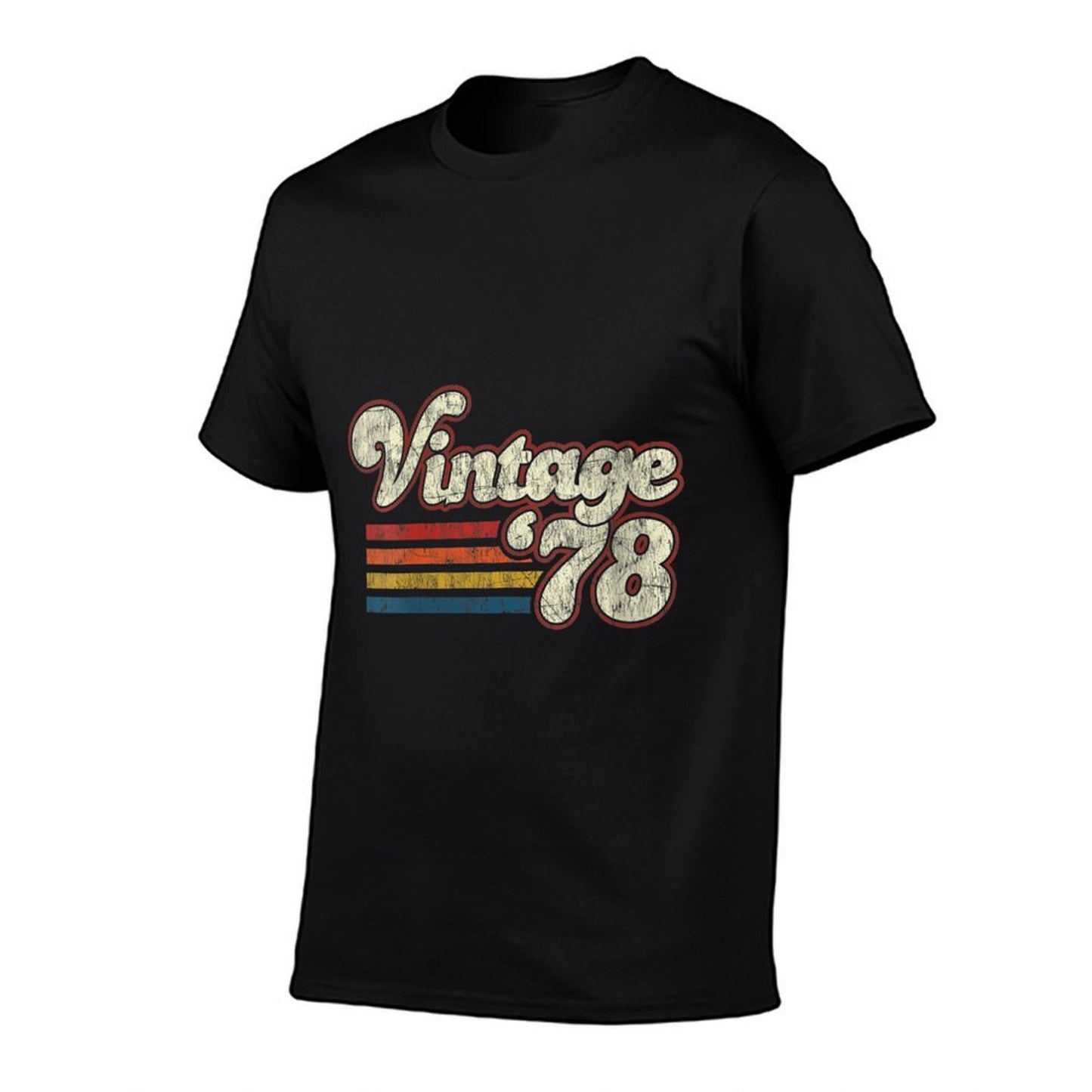 Womens Retro Vintage 1978 44 Birthday Stretchy T-Shirt