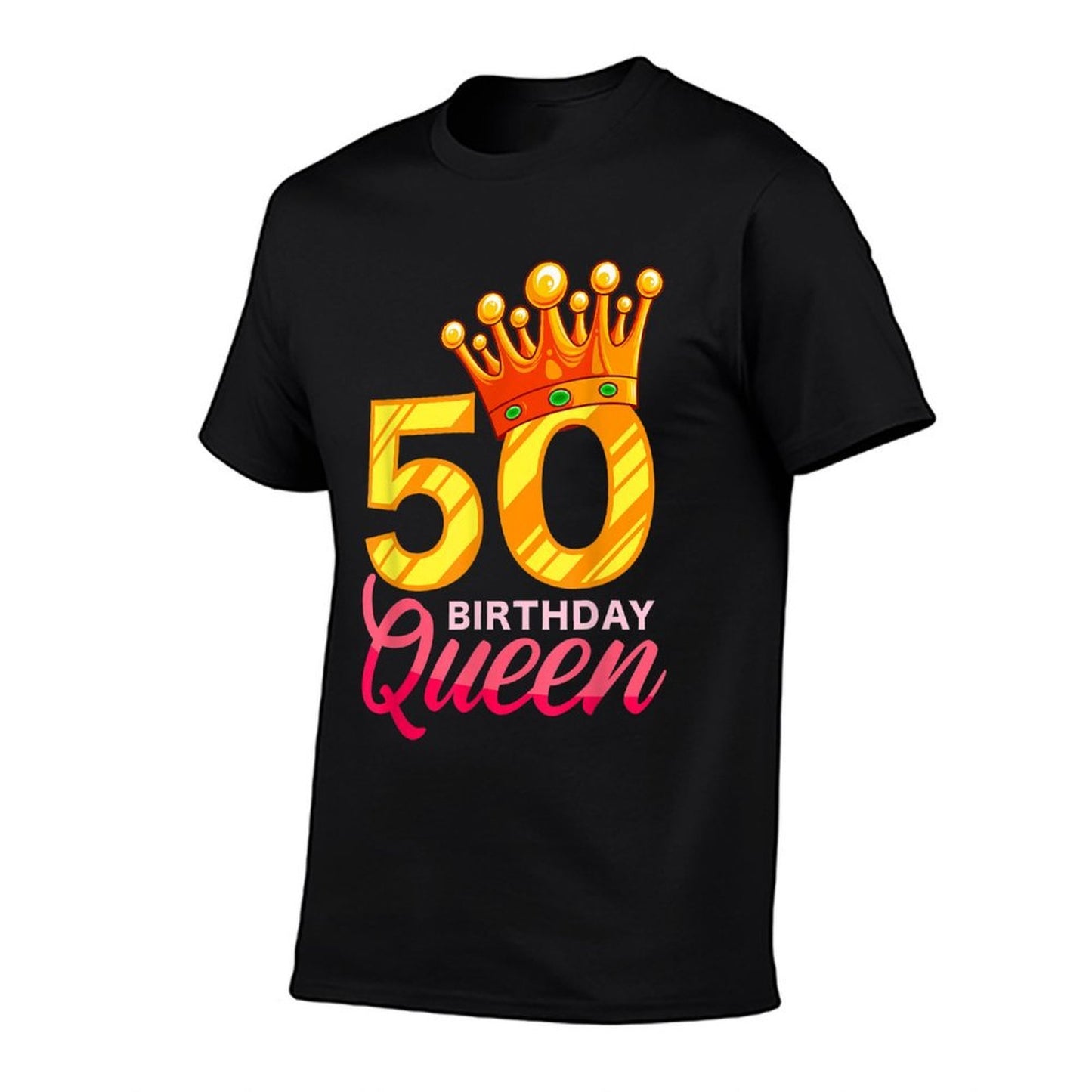 50th Birthday Birthday Queen Birthday Present High-quality Stitching T-Shirt