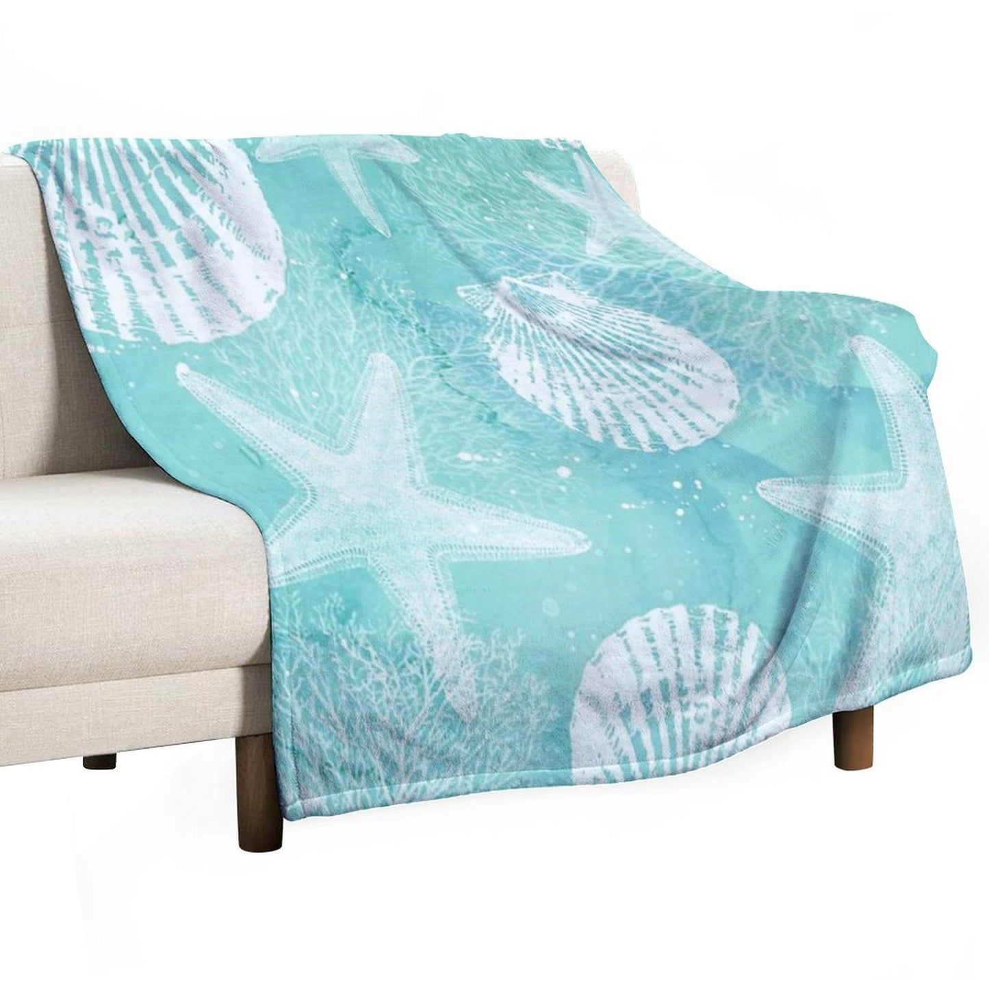 Coastal Travel-friendly Throw Blanket