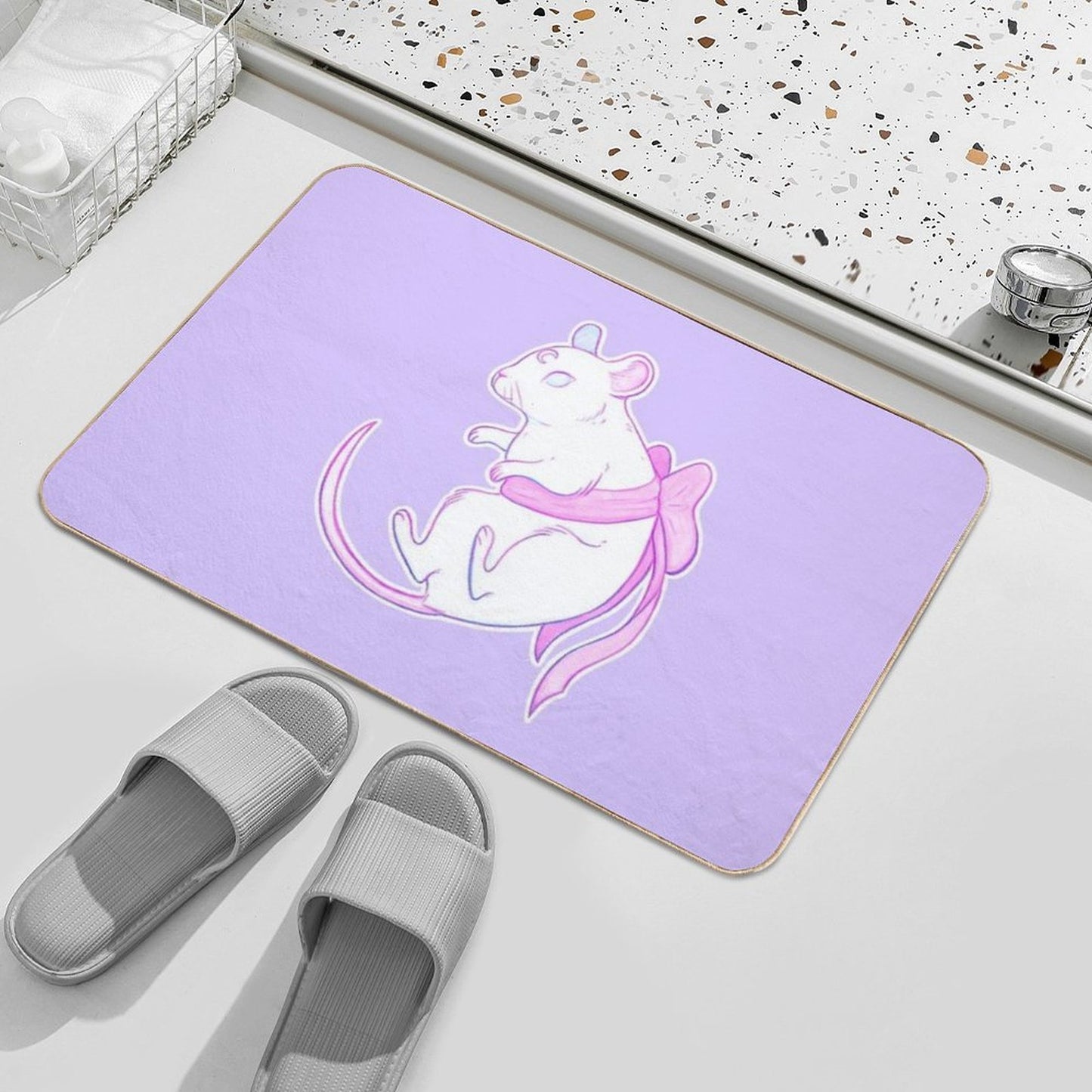Year of The Mouse Nikury Easy Maintenance Bath Mat