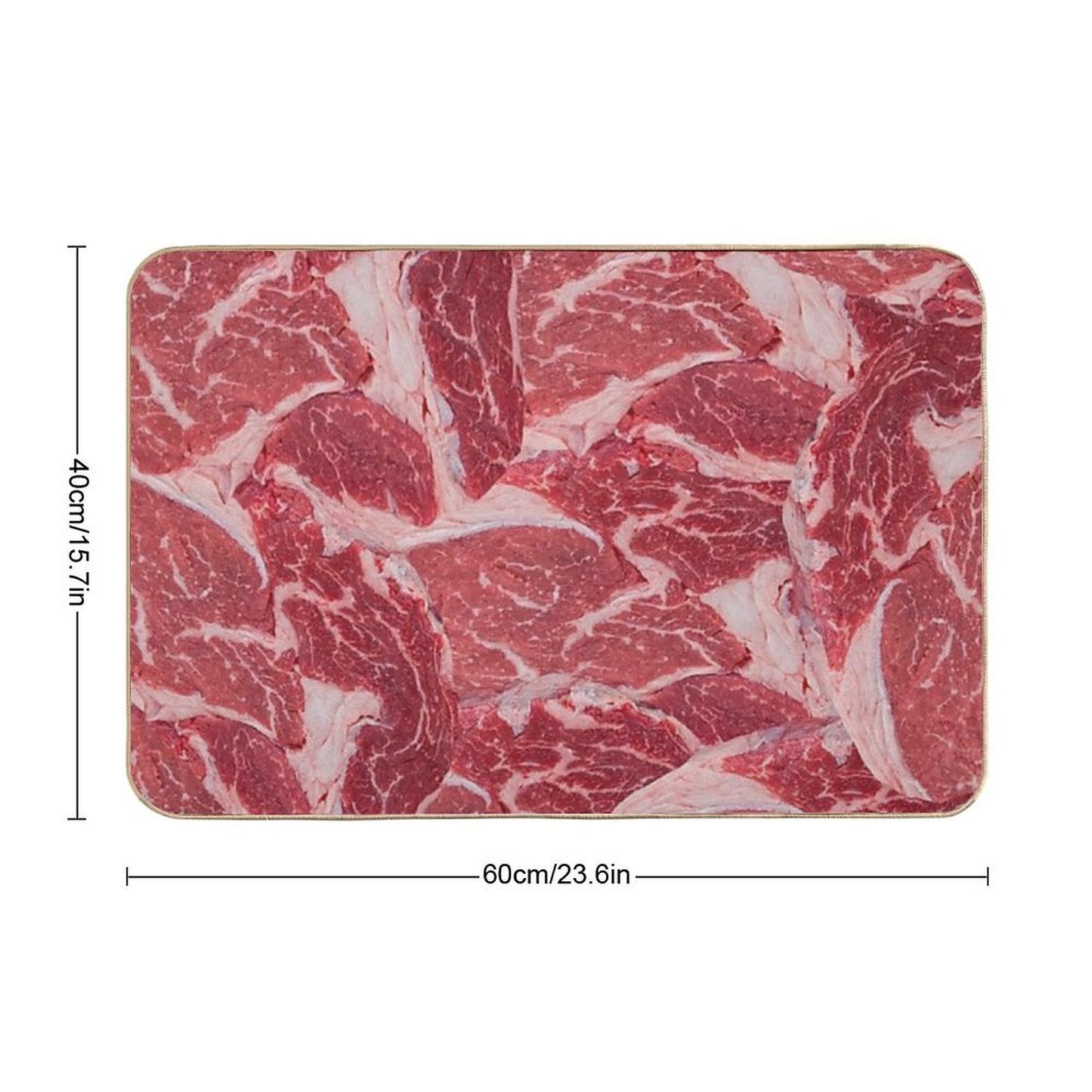 Meat High-Traffic Bath Mat
