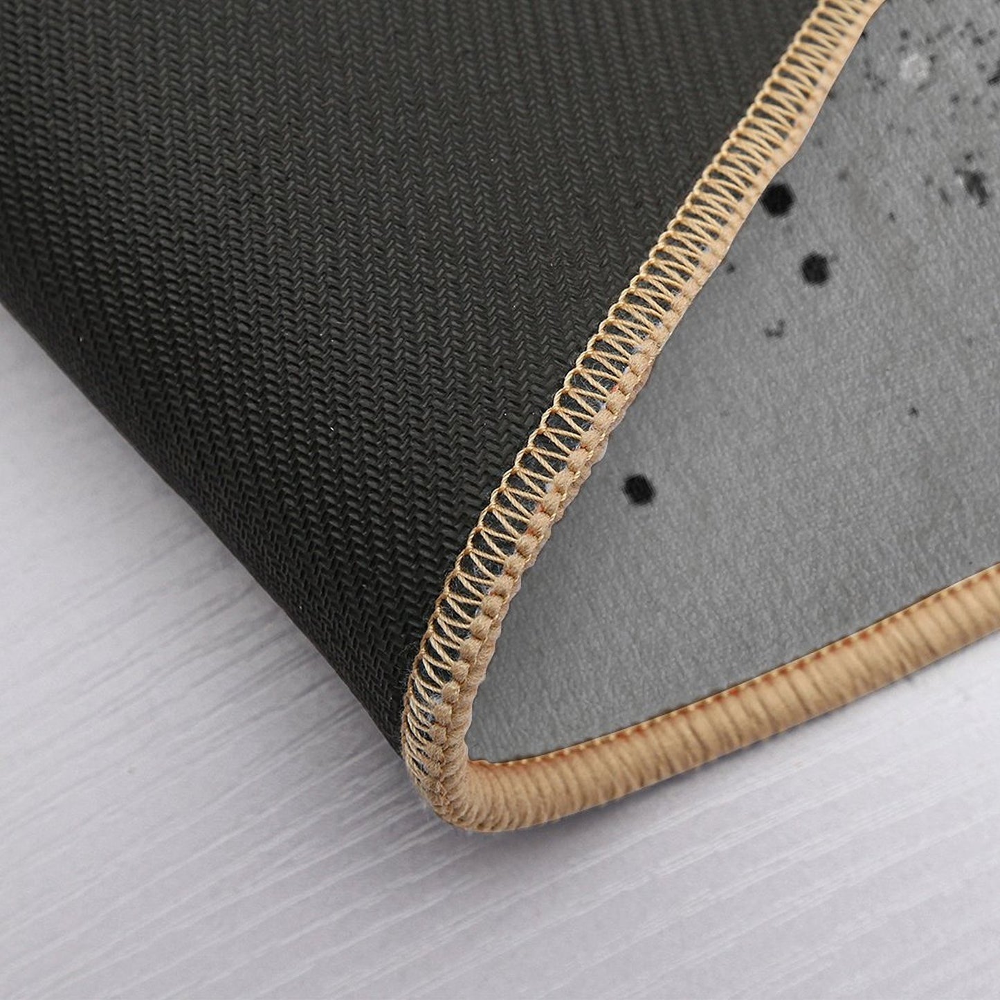 Silver Gray Lady Glam #1 (Photo of Glitter Only - Not Reflective) Slip-Resistant Bath Mat