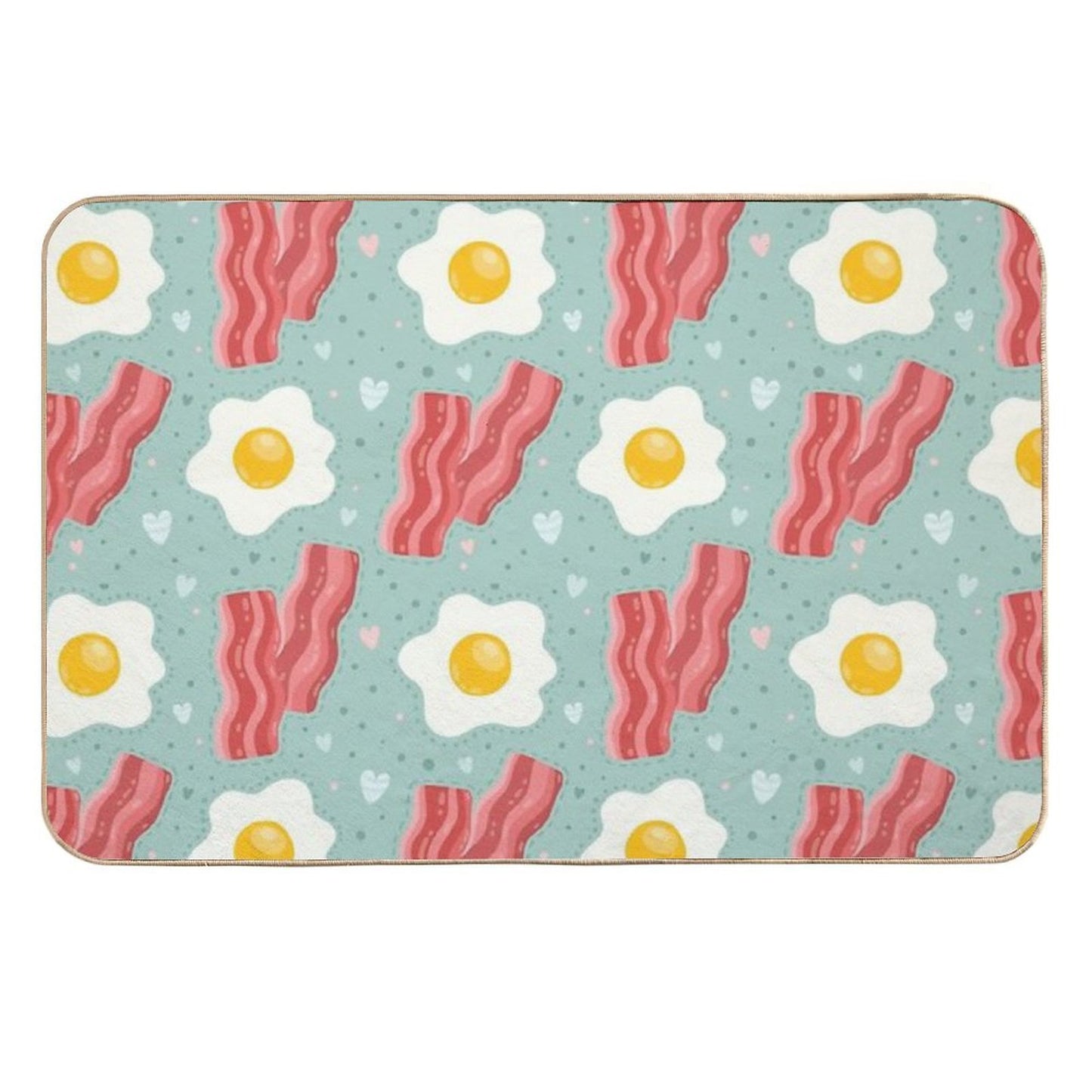 Egg And Bacon High-Traffic Bath Mat