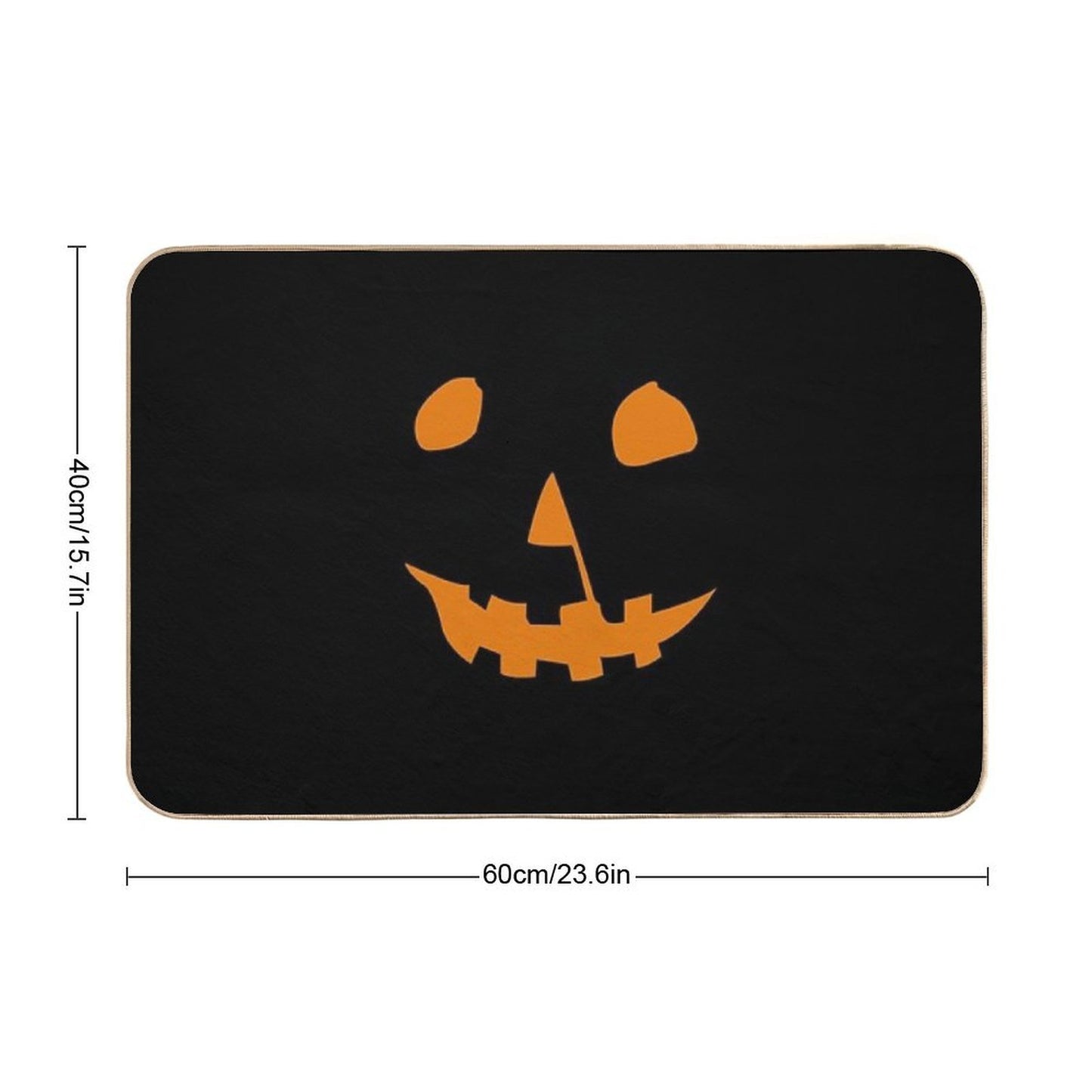 Halloween 1978 Pumpkin Shirt Jack O Lantern Absorbent Bath Mat
