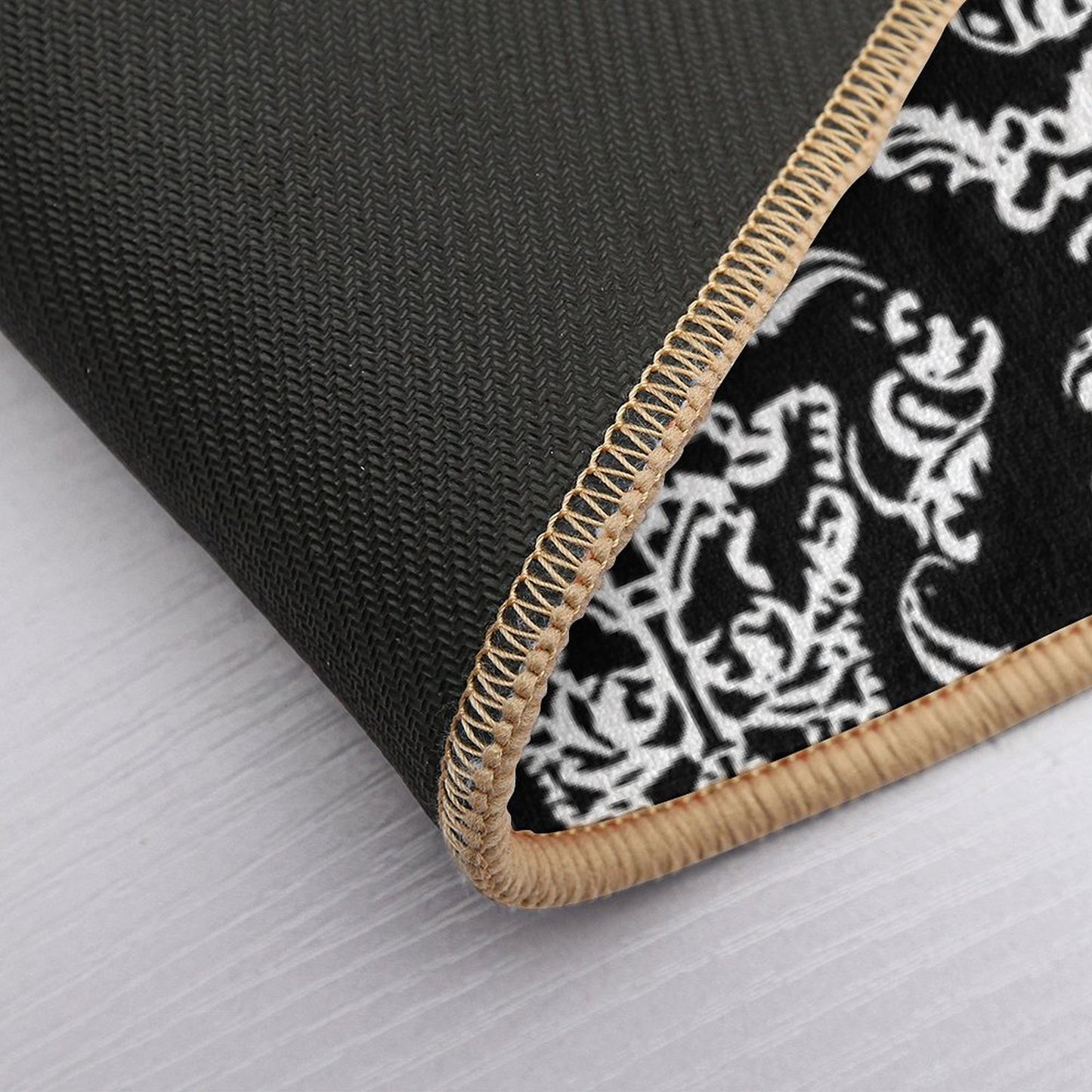 Imperial Mural Black Non-Slip Bath Mat