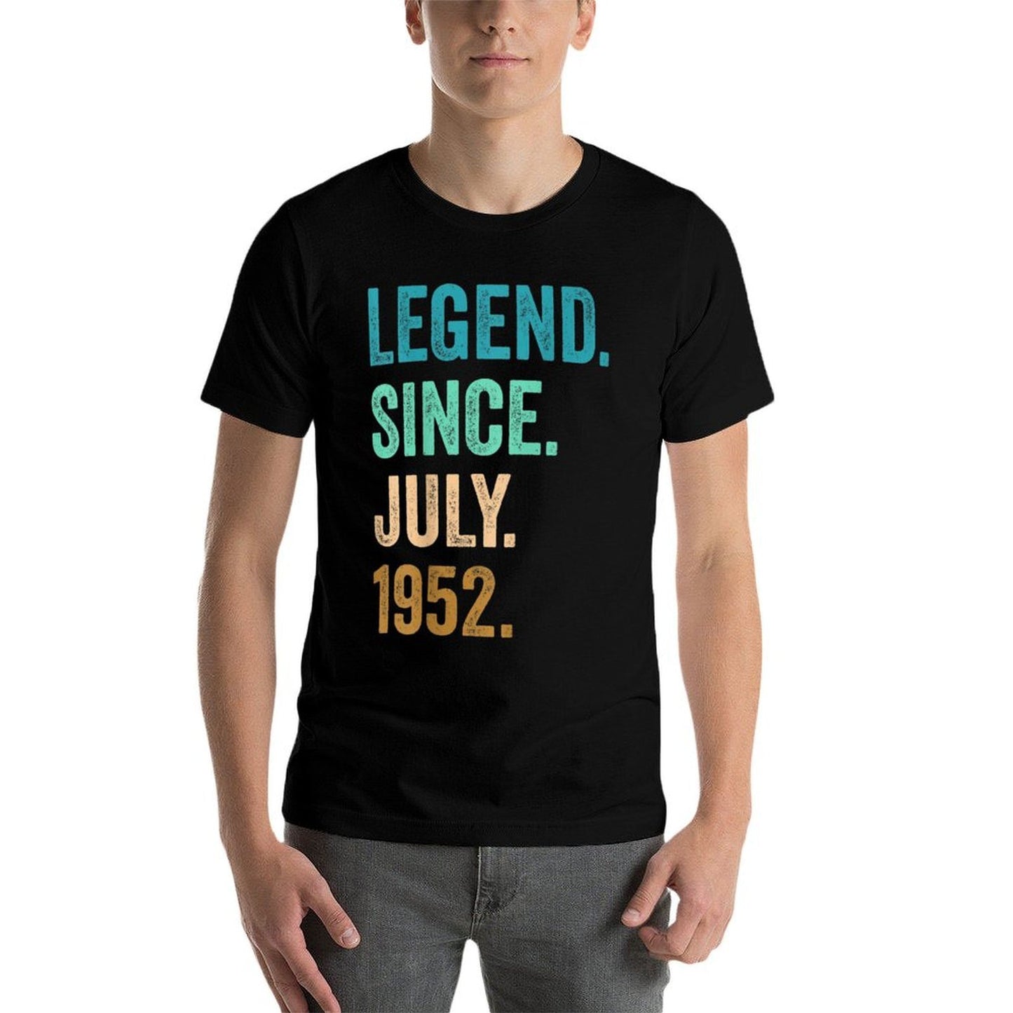 70 Years Old Legend Since July 1952 70th Birthday Durable T-Shirt