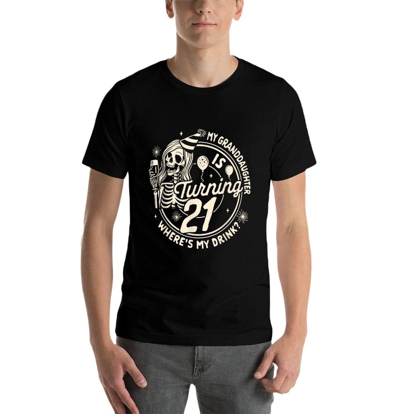 Grandma 21st Birthday Party My Granddaughter Is Turning 21 Moisture-wicking T-Shirt