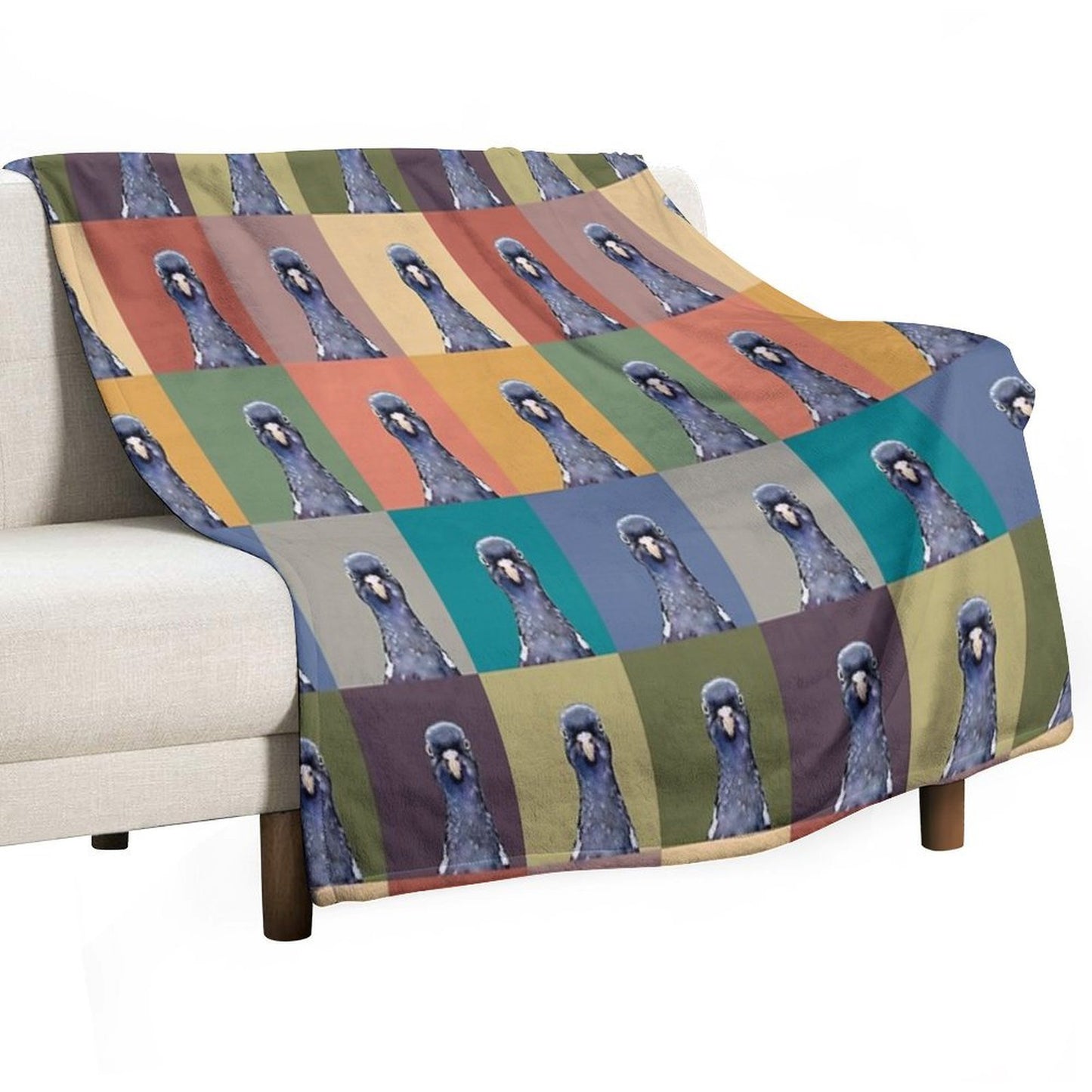 Pop Art Perry Pigeon All-season Throw Blanket