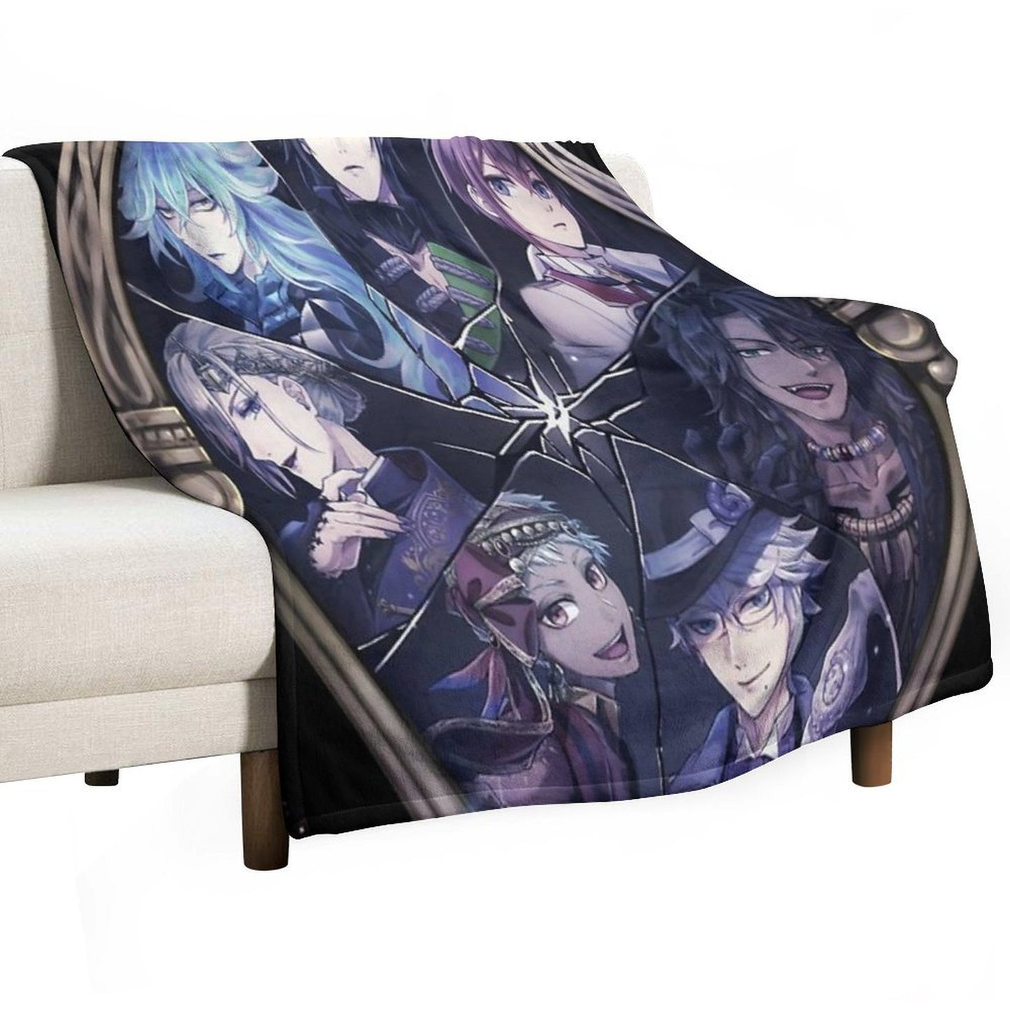 Twisted Wonderland Anime Wrinkle-free Throw Blanket