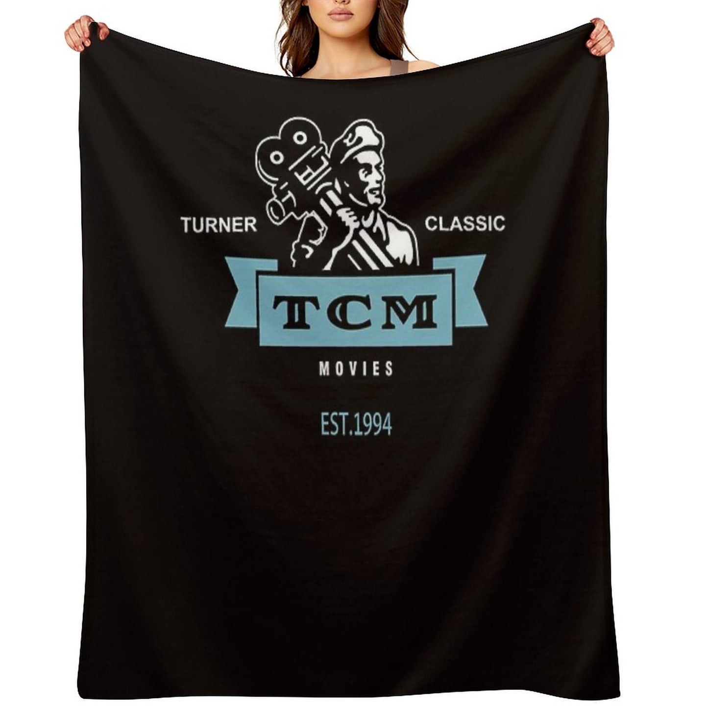 Retro Vintage Turner Classic Movies Durable Throw Blanket