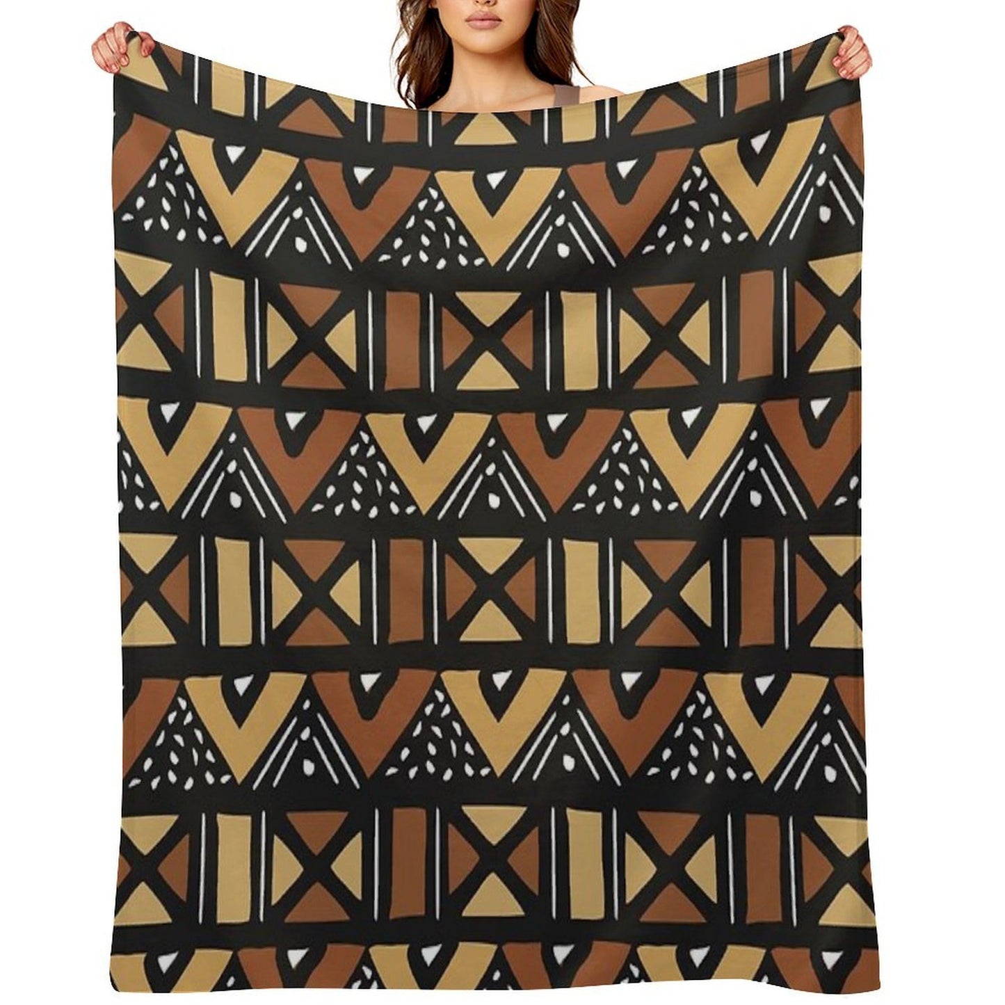Mud Cloth Mali Compact Throw Blanket