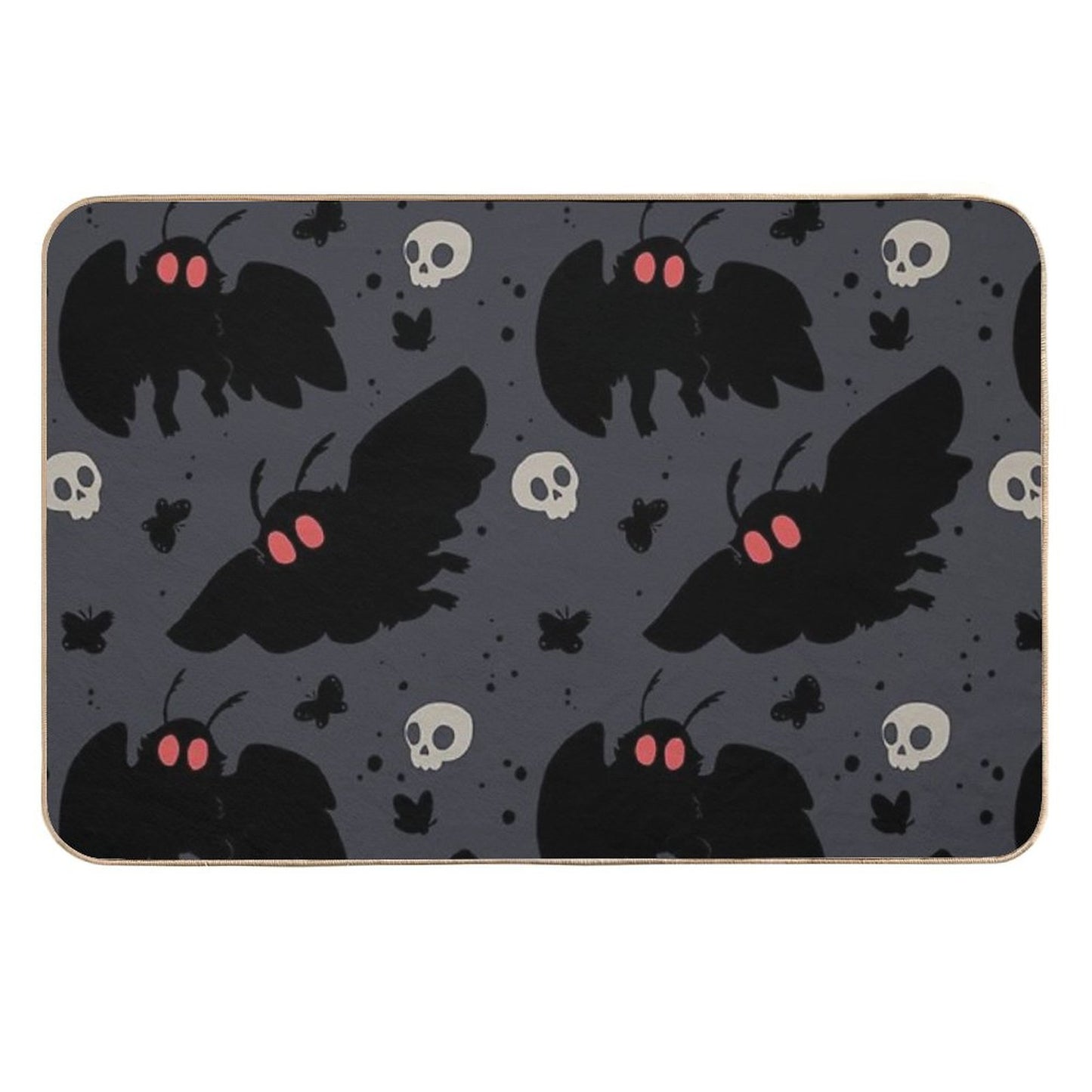 Mothman - Night Grey Fade-Resistant Bath Mat