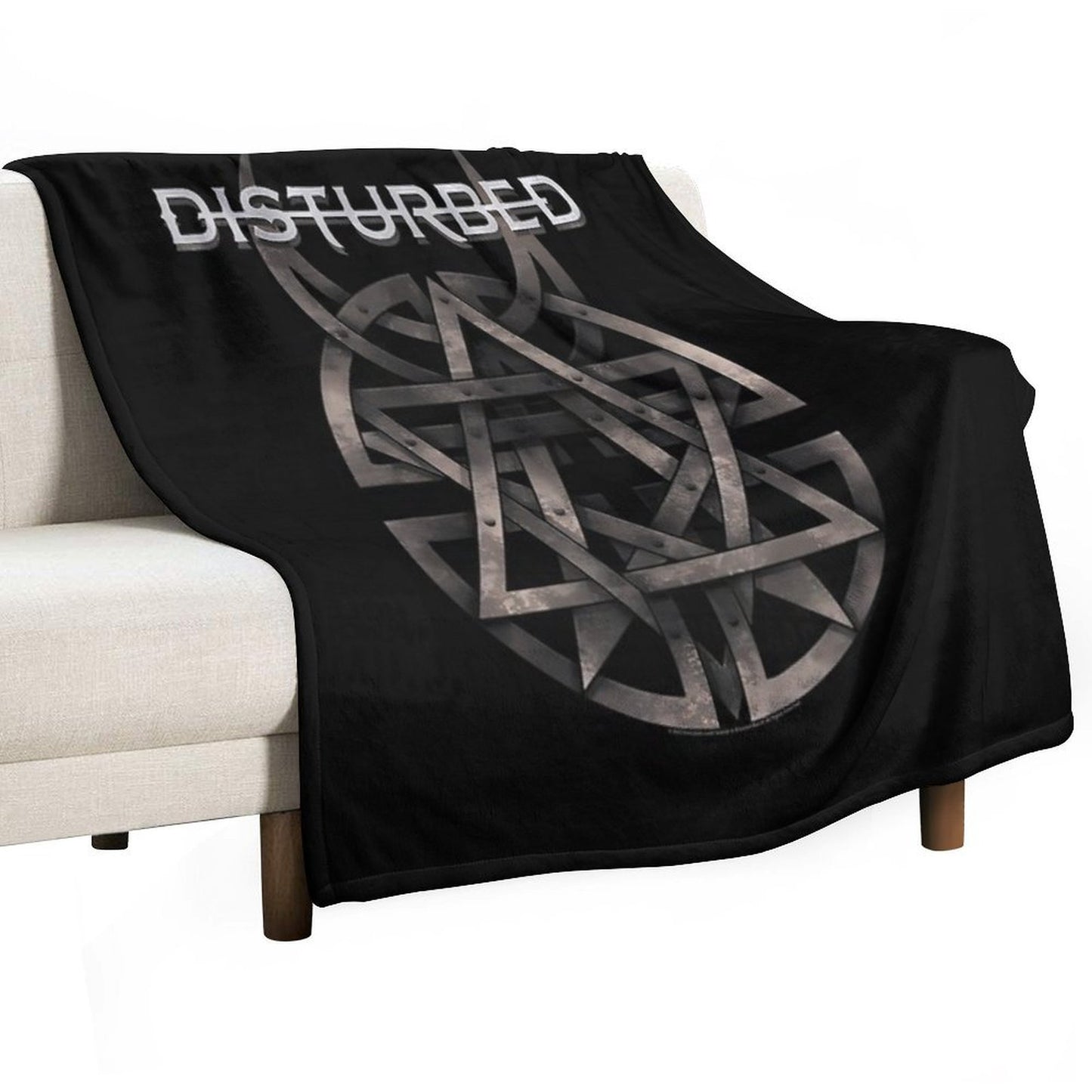 Disturbed Logo Shrink-resistant Throw Blanket