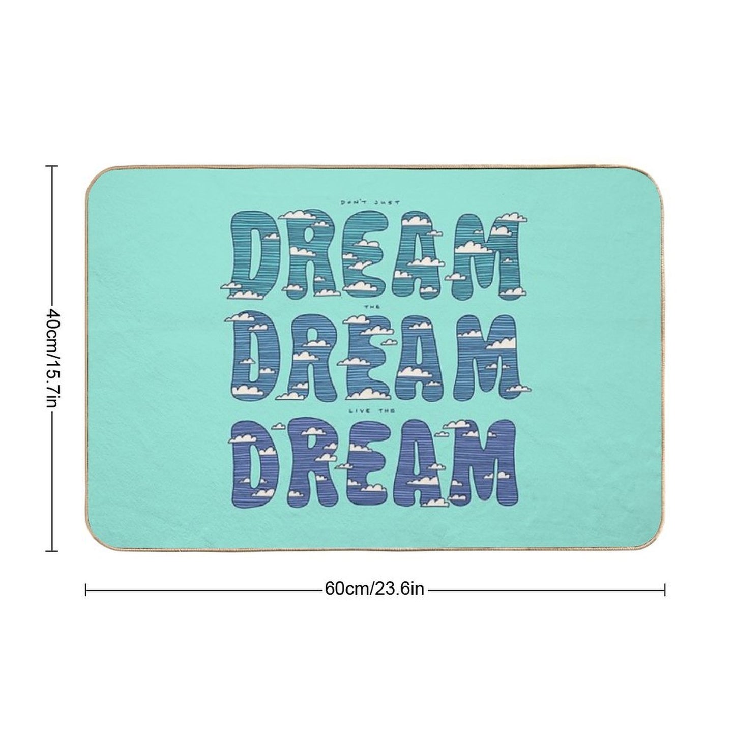 Dream, Dream, Dream Dirt-Trapping Bath Mat