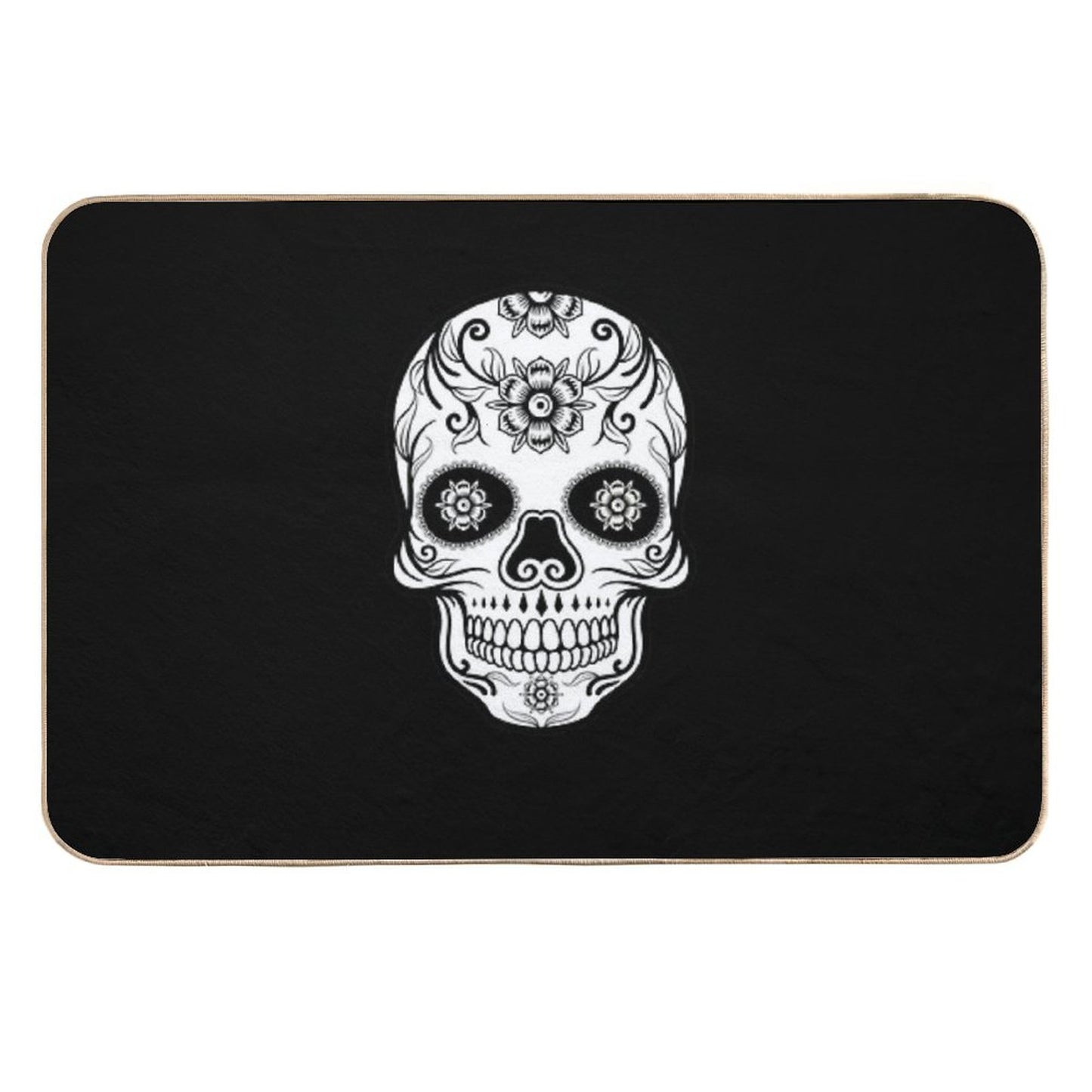 Mexican Skull Head High-Traffic Bath Mat