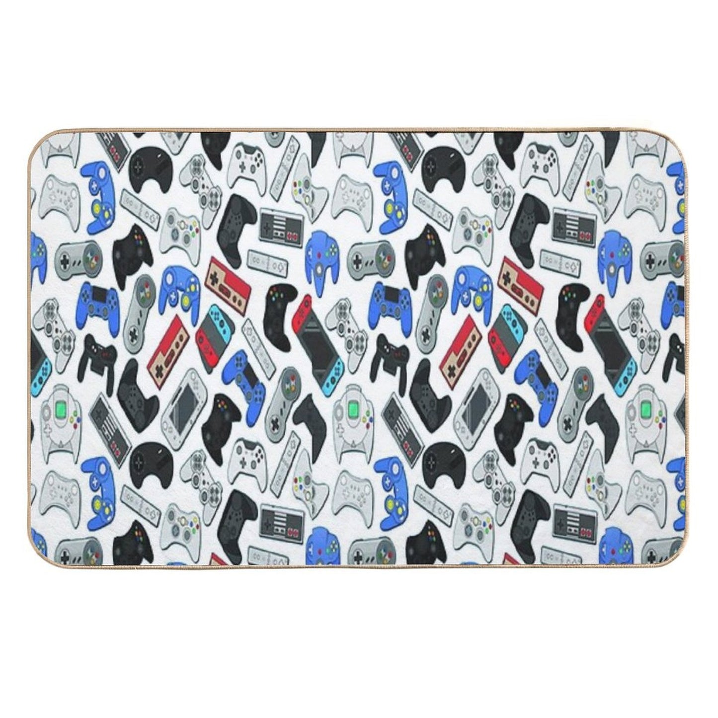 Video Game Controllers Repositionable Bath Mat