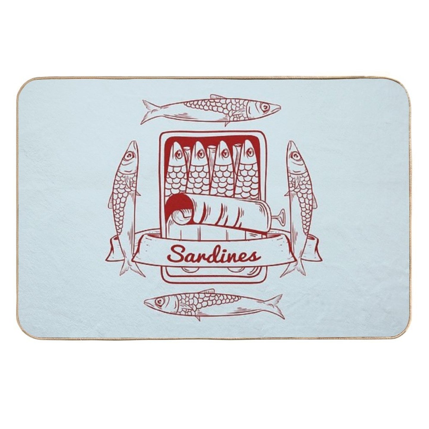 Tin of Sardines Durable Bath Mat