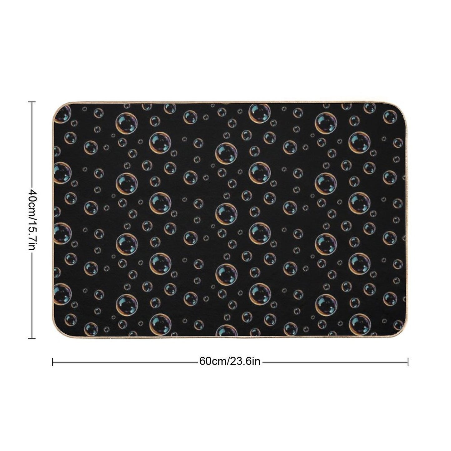 Bubbles Rapid-Drying Bath Mat