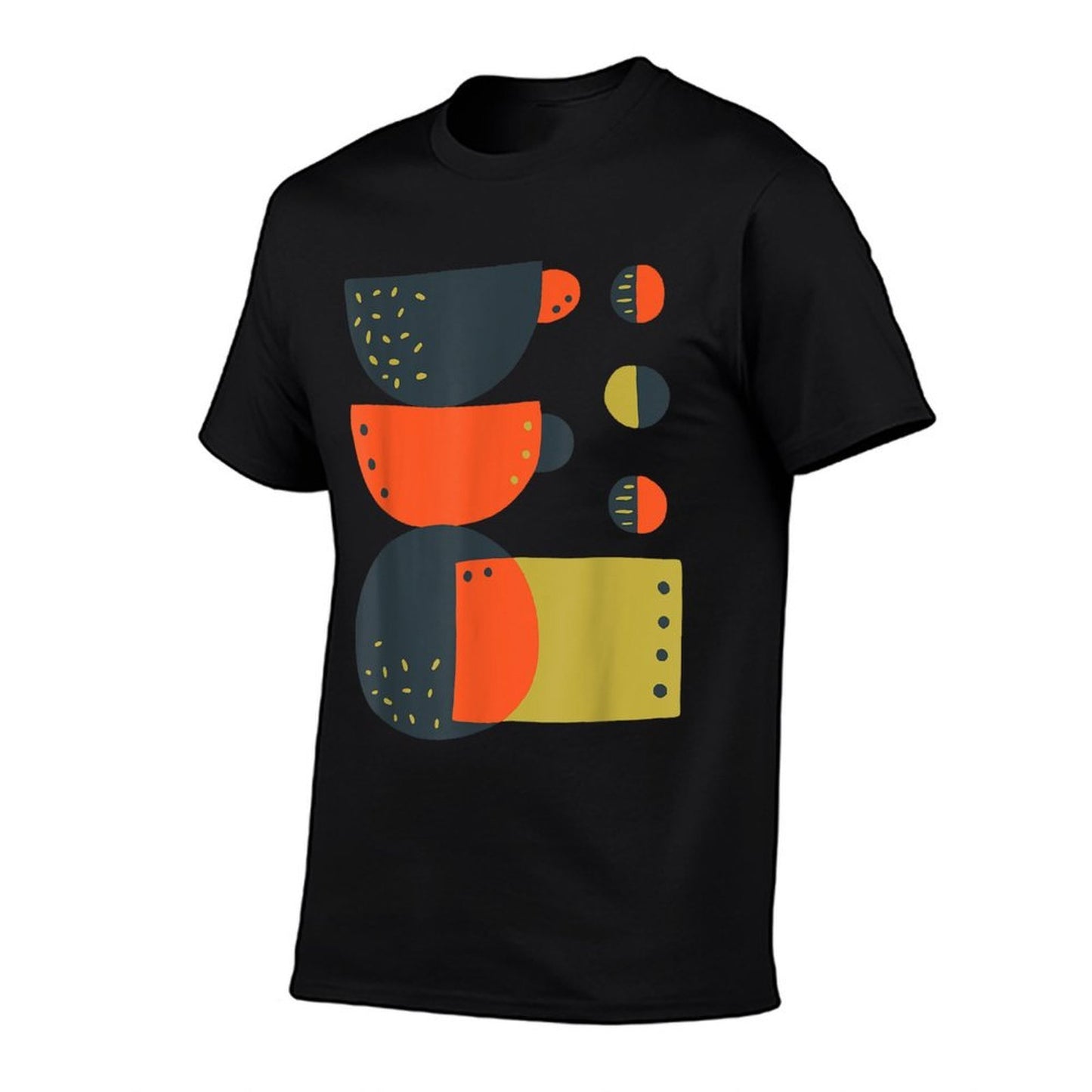 Abstract Modern Art Design - Women Men Abstract Polyester Blend T-Shirt