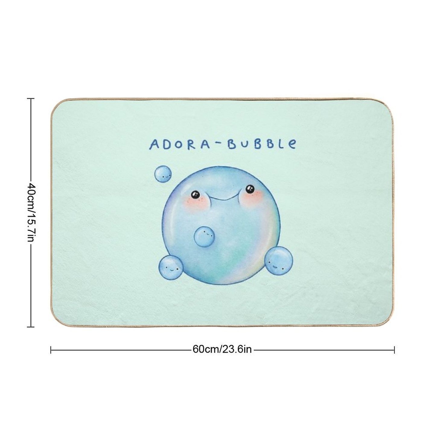 Adora-Bubble Long-Lasting Bath Mat