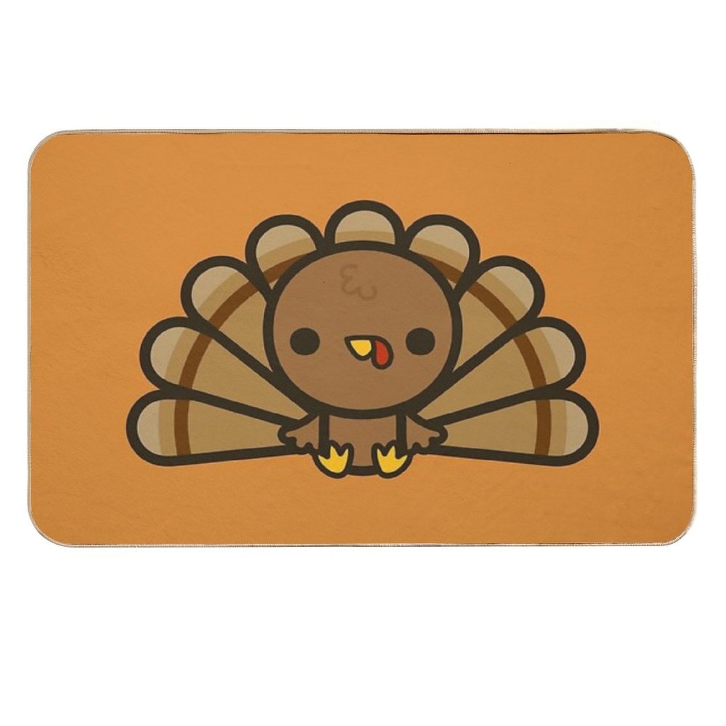 Cute Turkey Anti-Trip Bath Mat