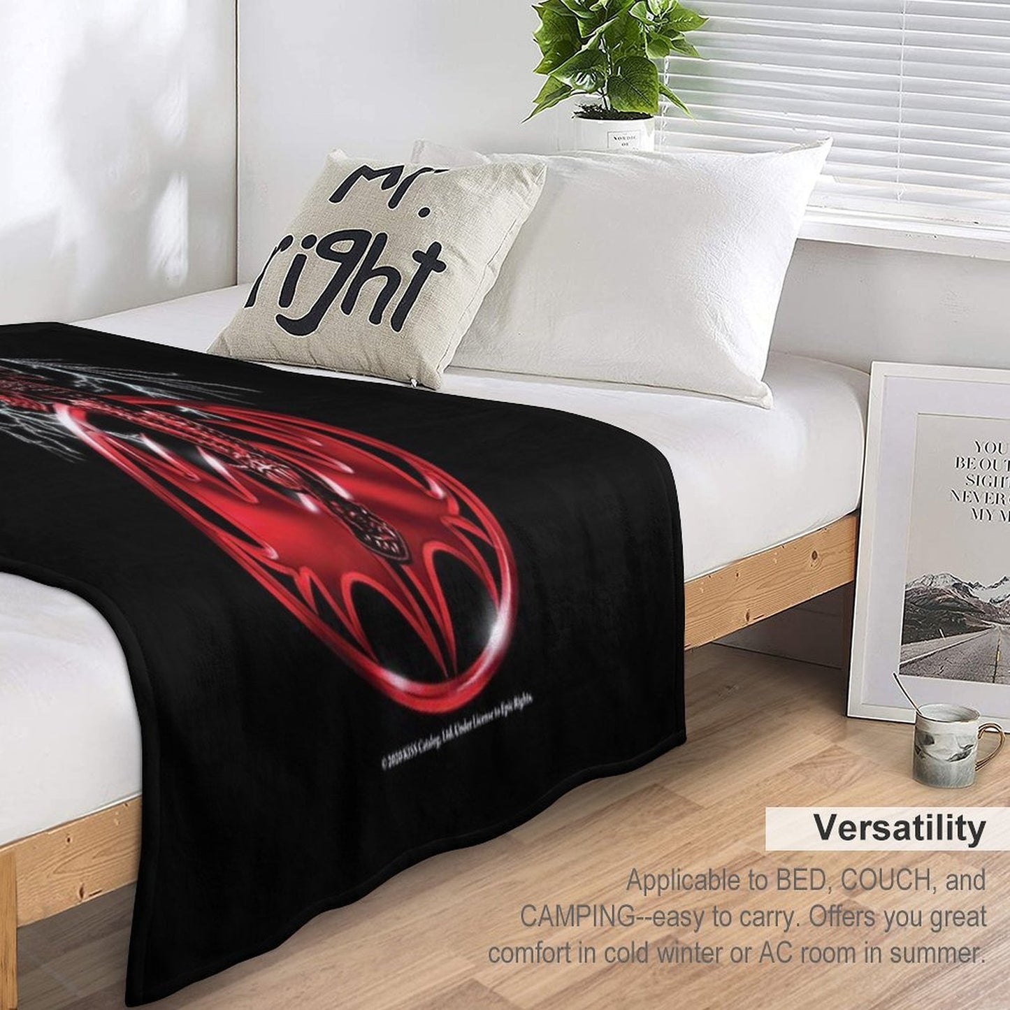 Kiss Band - Demon All-season Throw Blanket