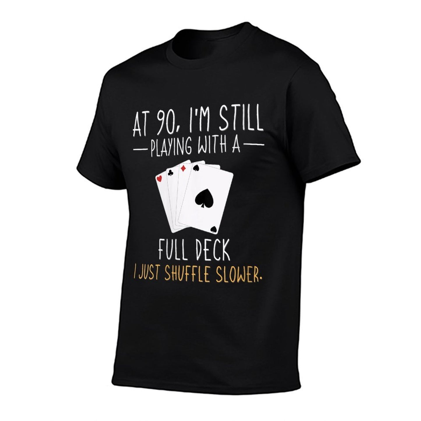 Womens 90th Birthday Card Player Blackjack, Poker, Bridge - 90 Graphic-printed T-Shirt