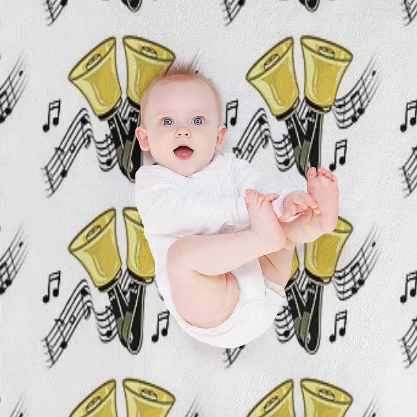 Handbells Music Premium Throw Blanket