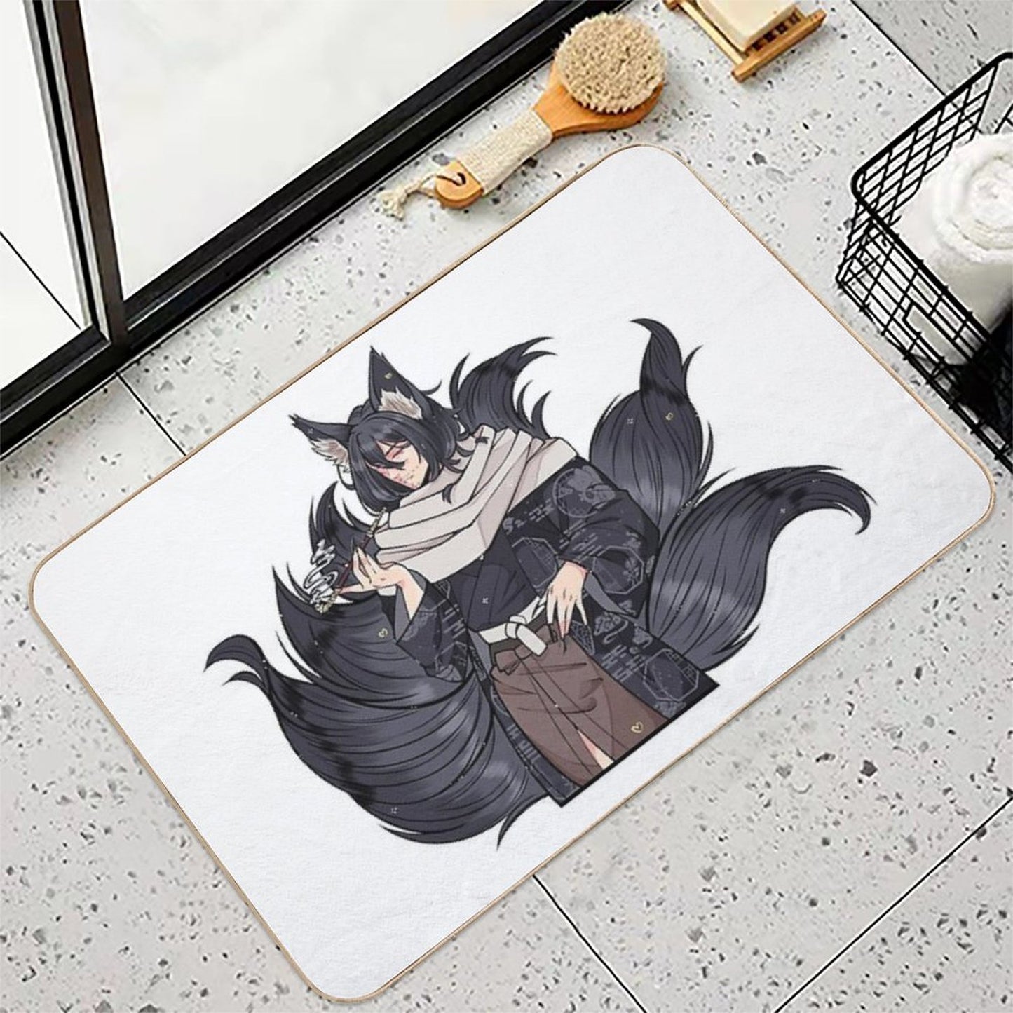 Kitsune Aizawa Rapid-Drying Bath Mat