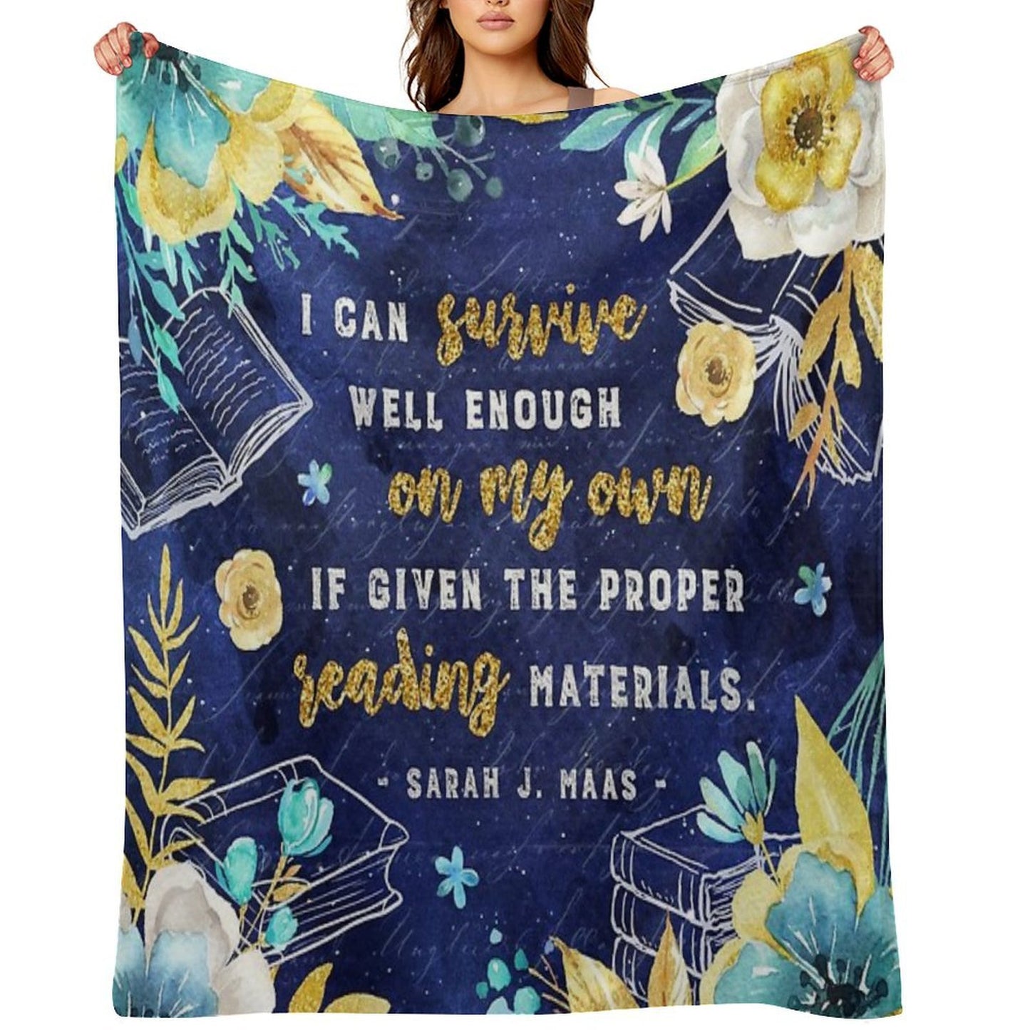 I Can Survive Machine-washable Throw Blanket