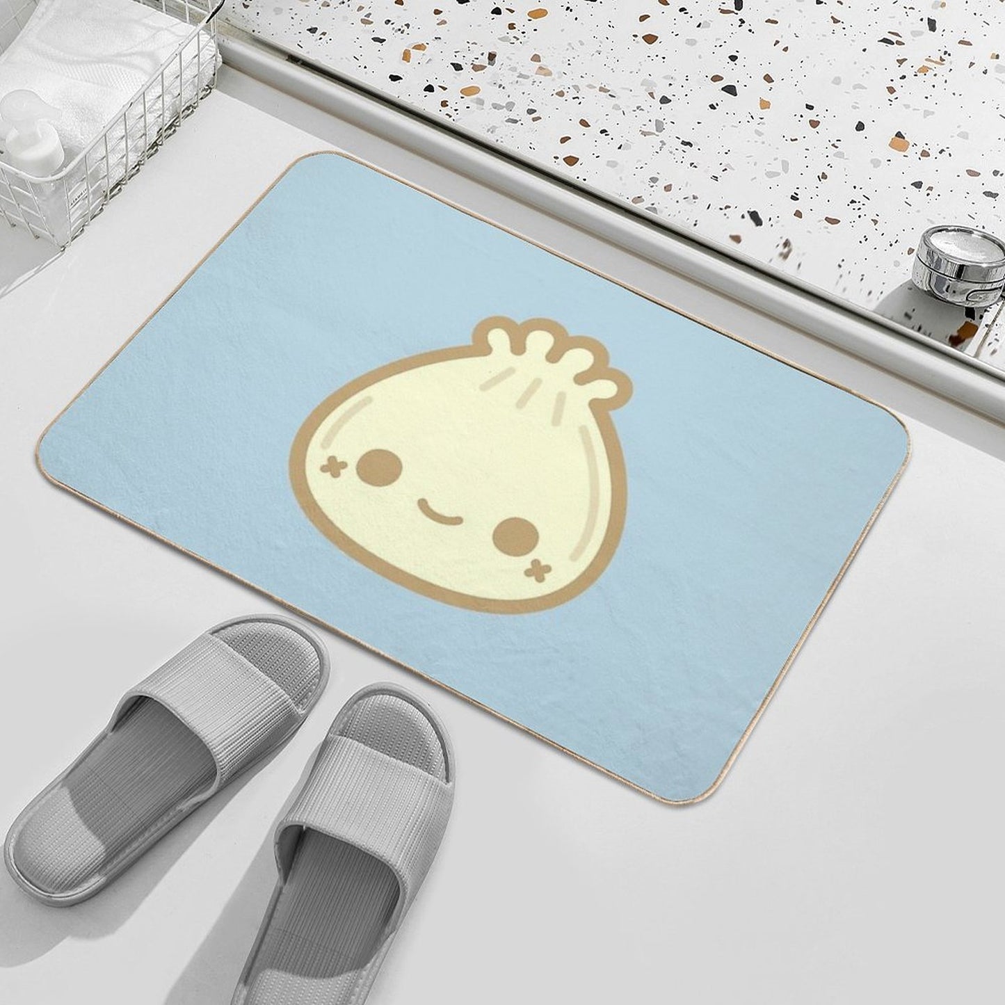 Yummy Cute Steamed Bun Multi-Purpose Bath Mat