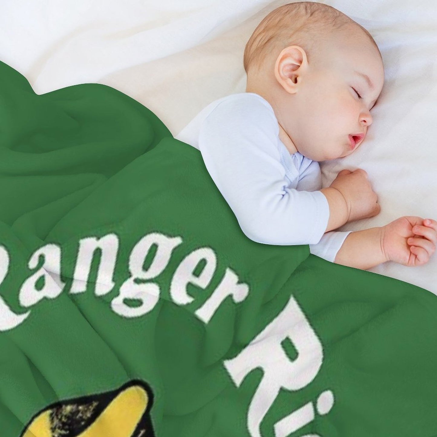 Ranger Rick's Nature Club Vintage Member Badge Plush Throw Blanket