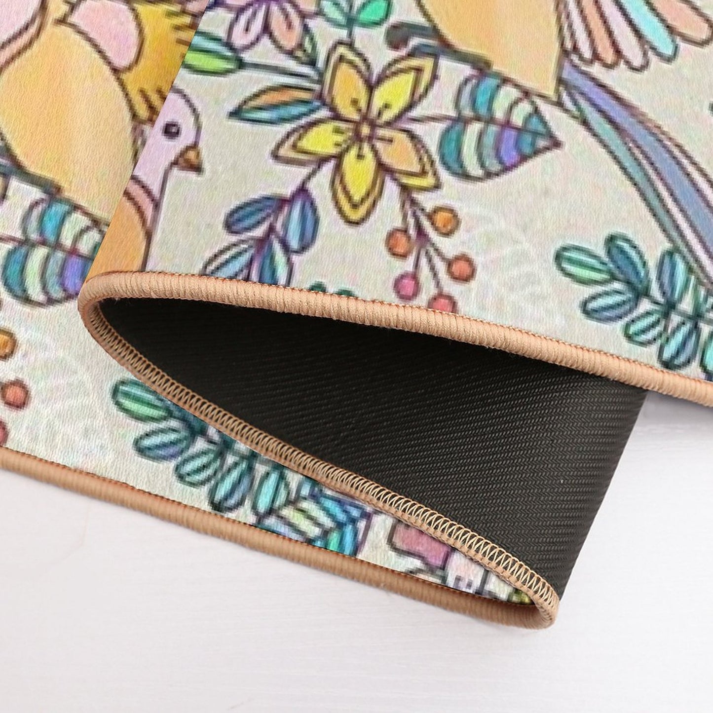 Whimsical Summer Flight Slip-Resistant Bath Mat