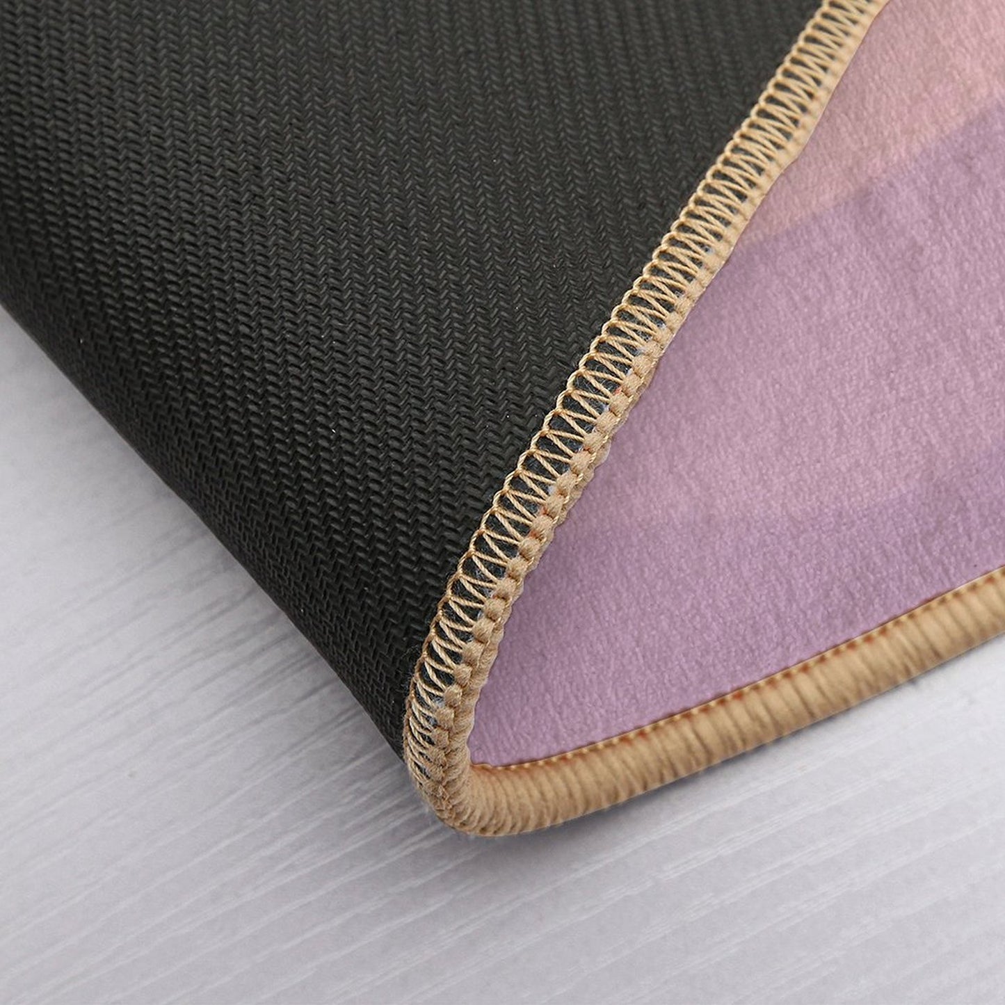 Aesthetic Soft Pink Mountains Absorbent Bath Mat