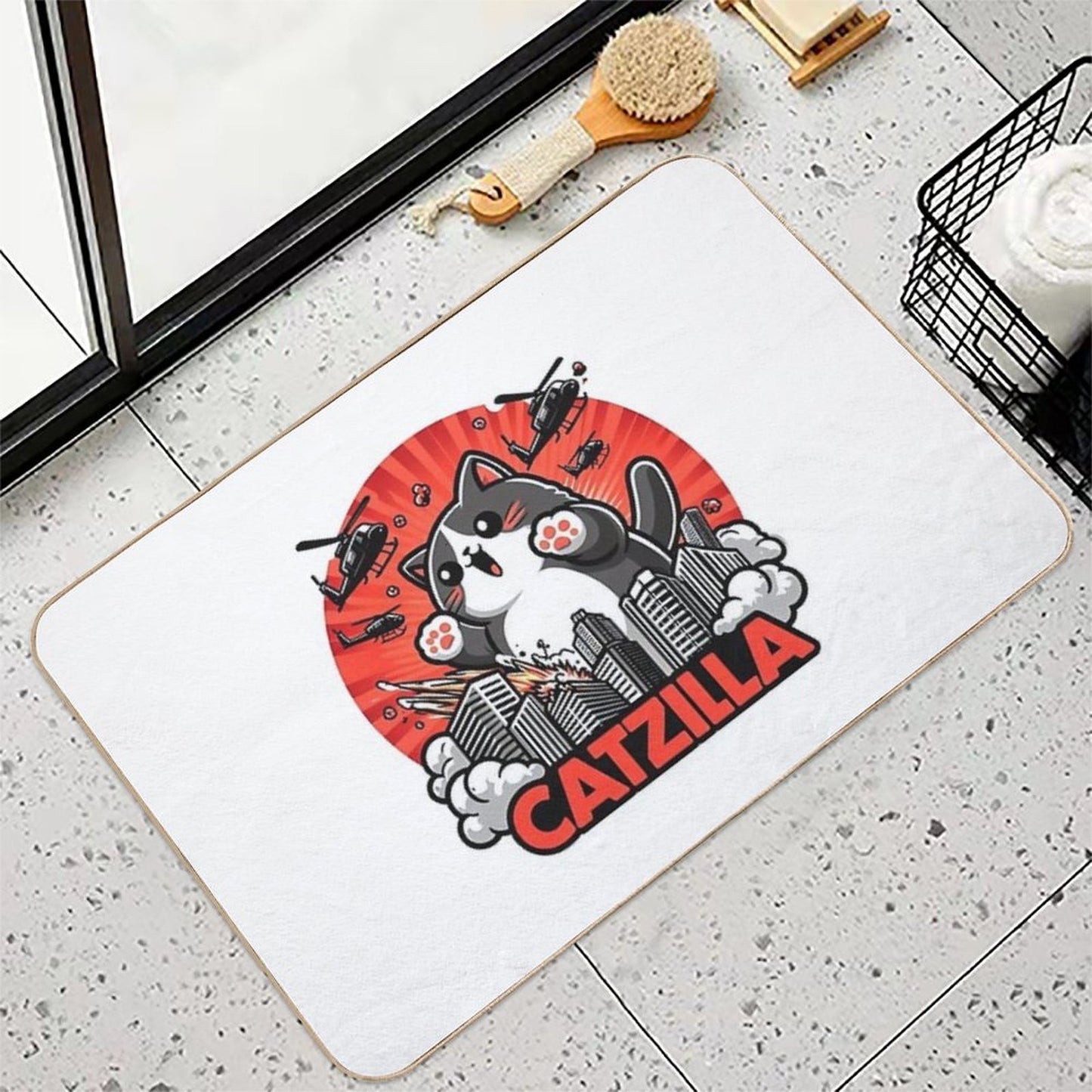 Catzilla Cat Rapid-Drying Bath Mat