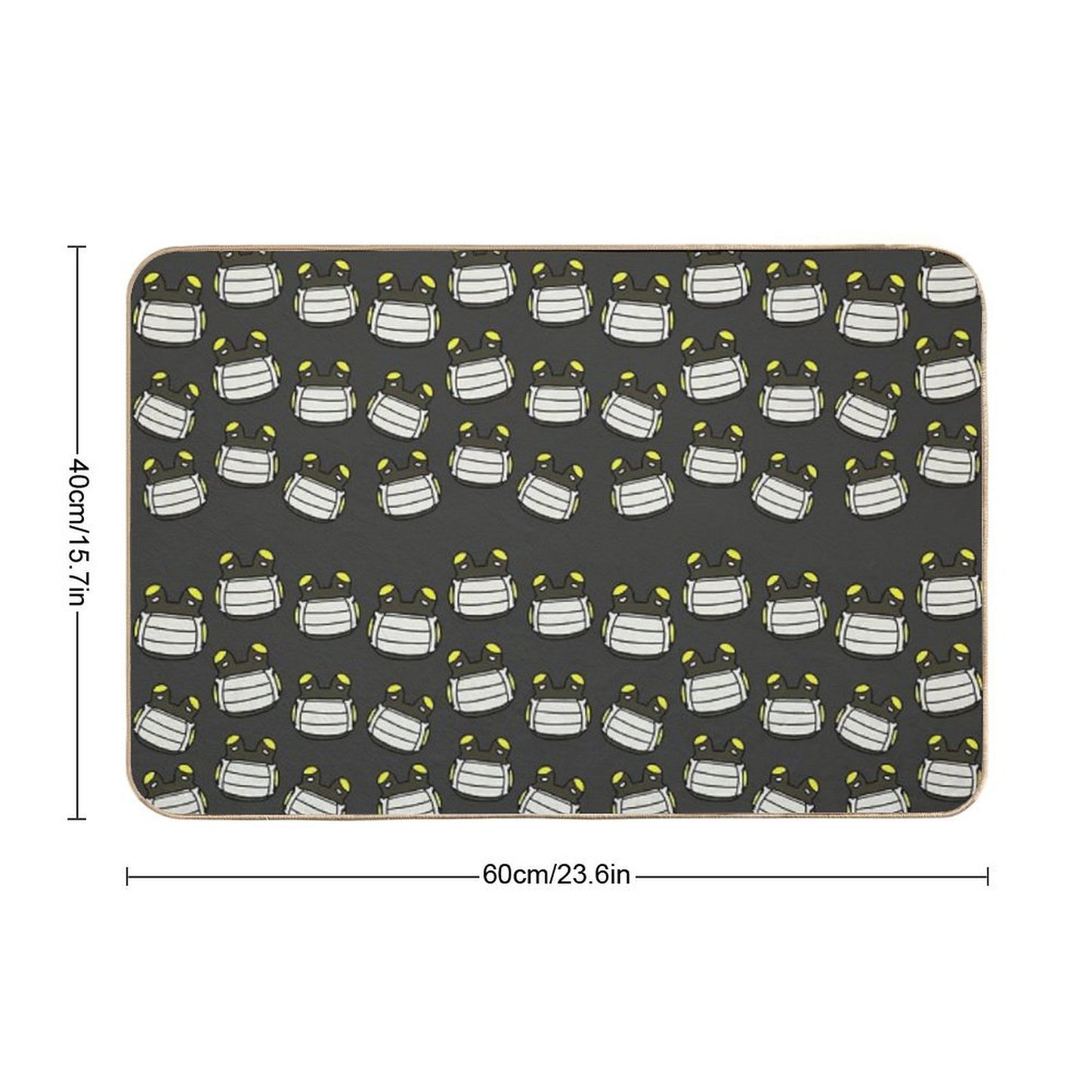 Raddle Print Pet-Safe Bath Mat