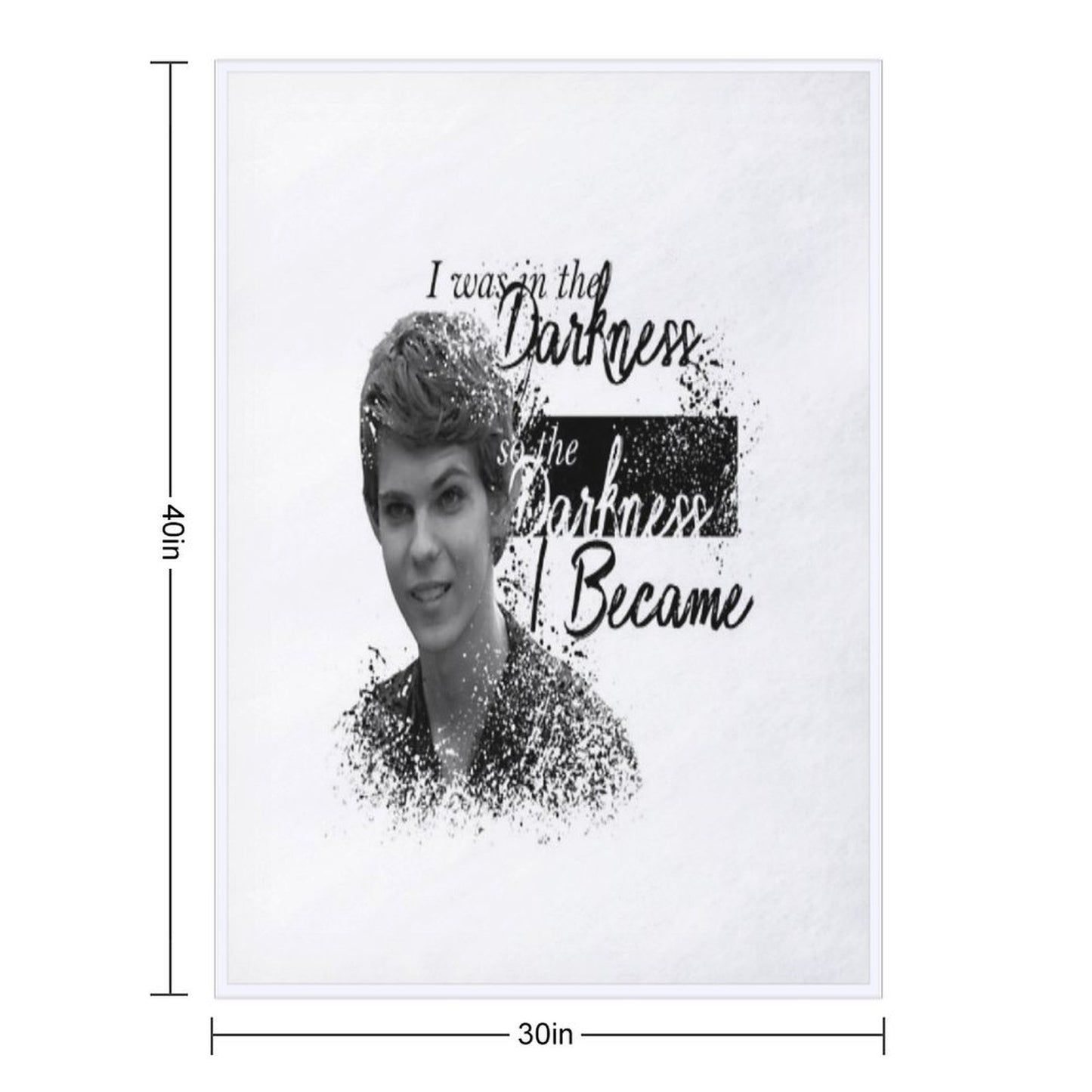 Darkness I Became - Peter Pan Versatility Throw Blanket