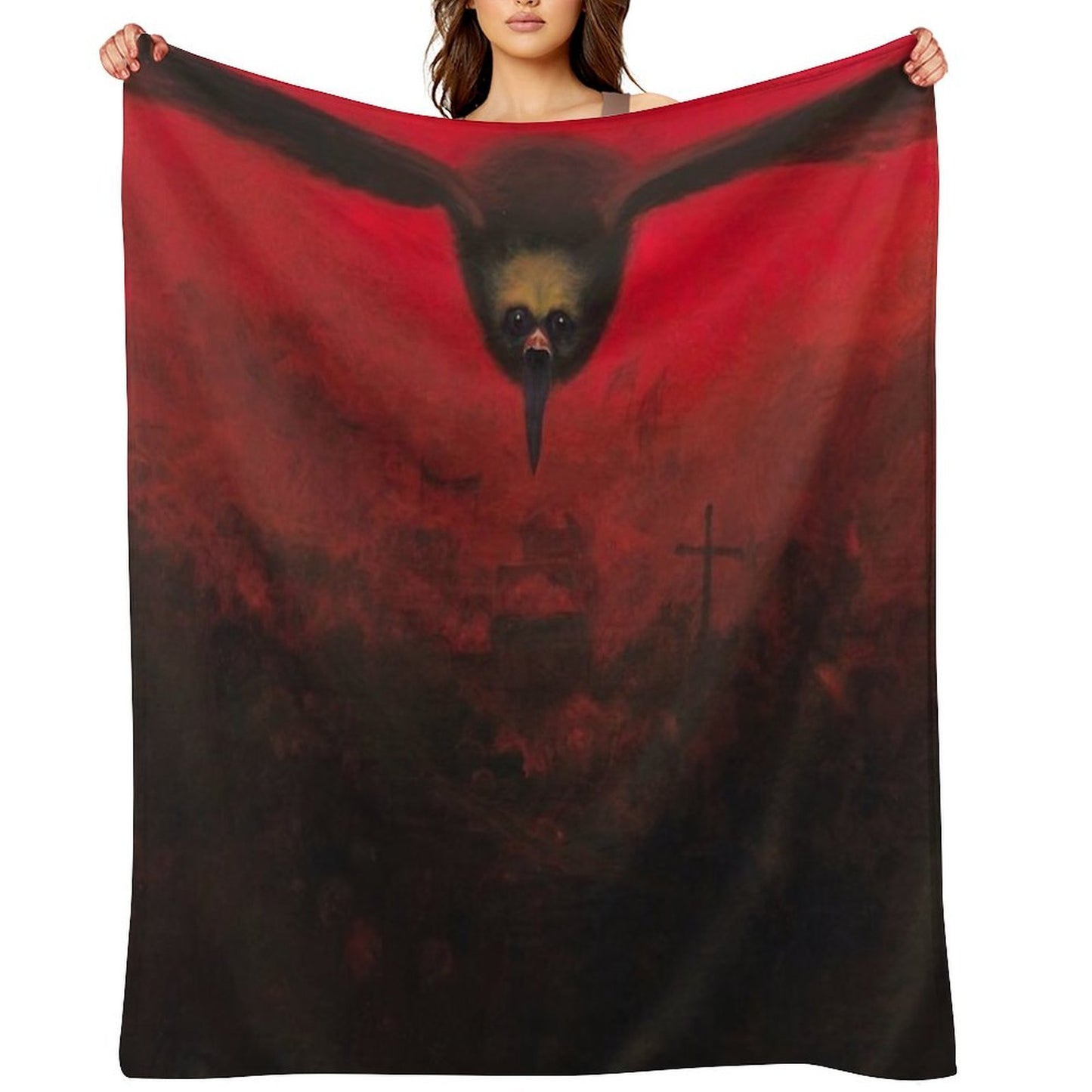 Zdzisław Beksiński Paintings Zdzisław Beksiński Artwork Eco-conscious Throw Blanket