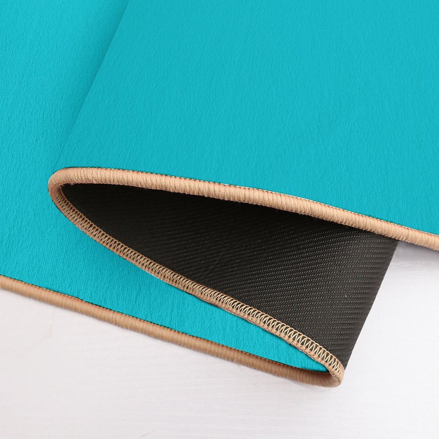 New Mexico Flag in Turquoise Easy To Clean Bath Mat