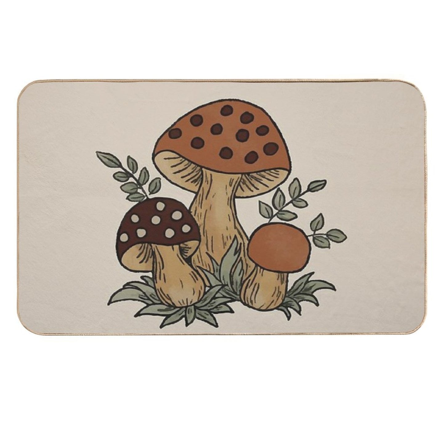 Merry Mushroom Non-Slip Bath Mat