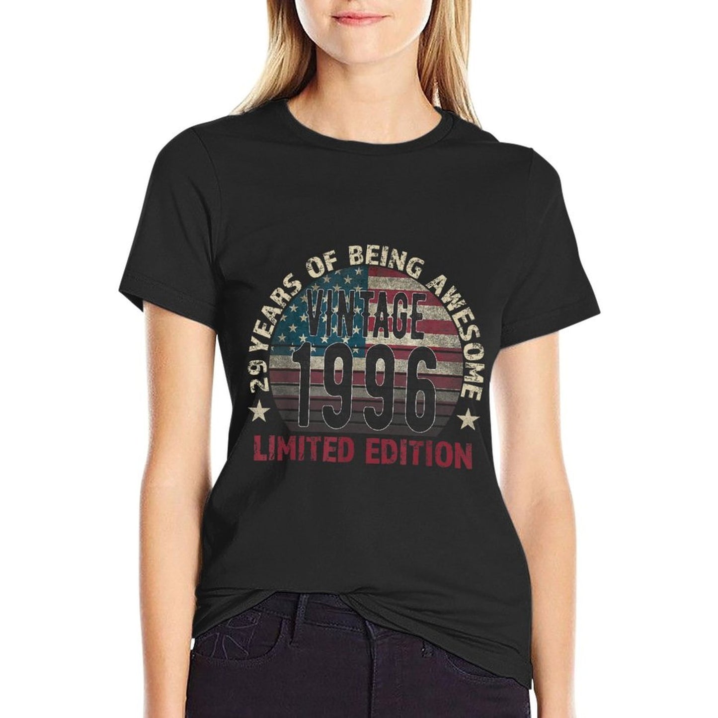 29th Birthday Gift Men Vintage Born 1996 Turning 29 Year Old Breathable T-Shirt