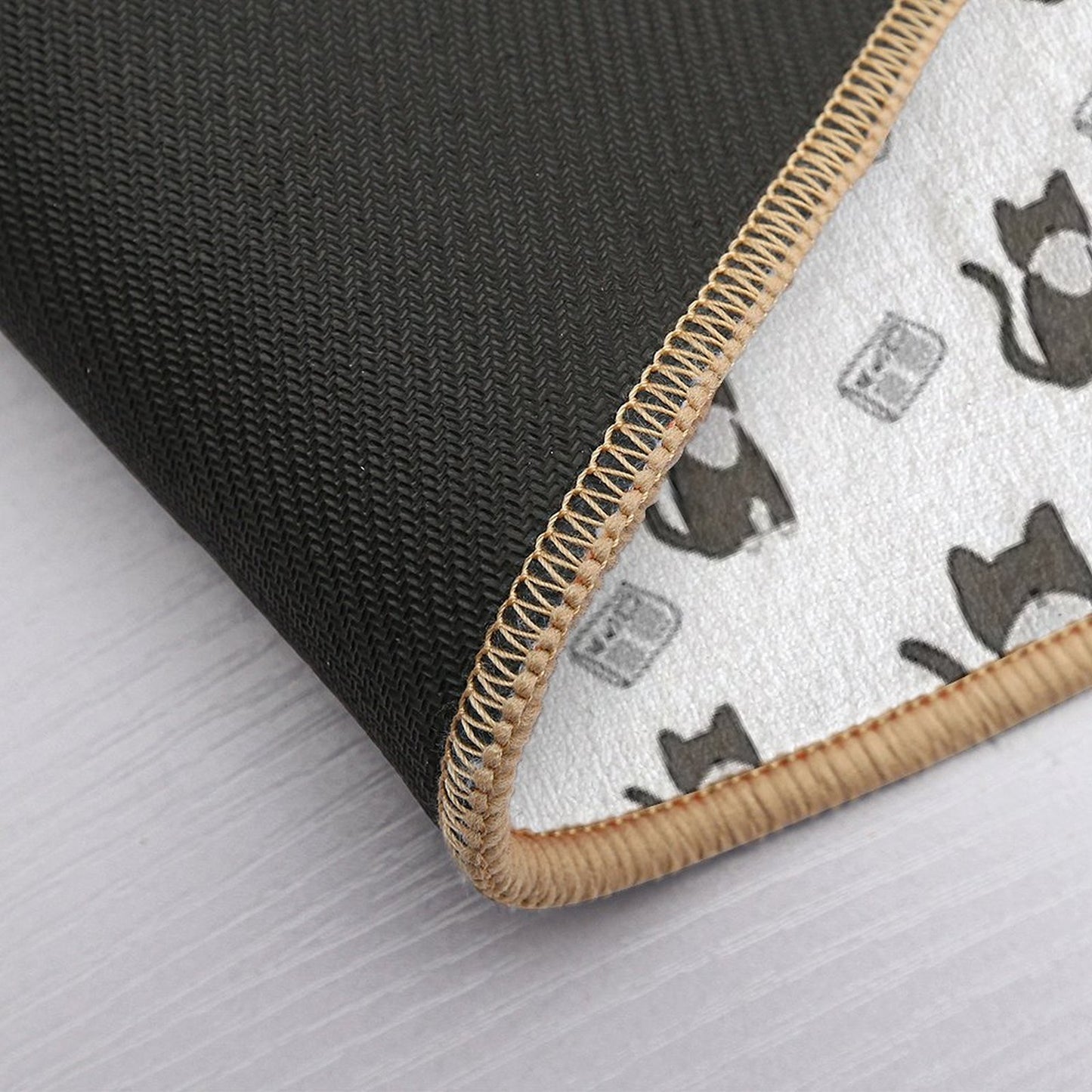 Newspaper And Newspaper Repositionable Bath Mat