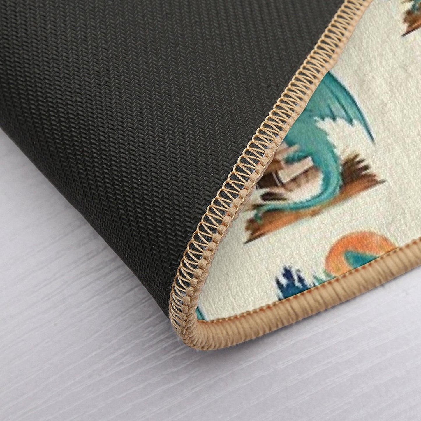 Book of Dragon And Fantasy Pet-Safe Bath Mat