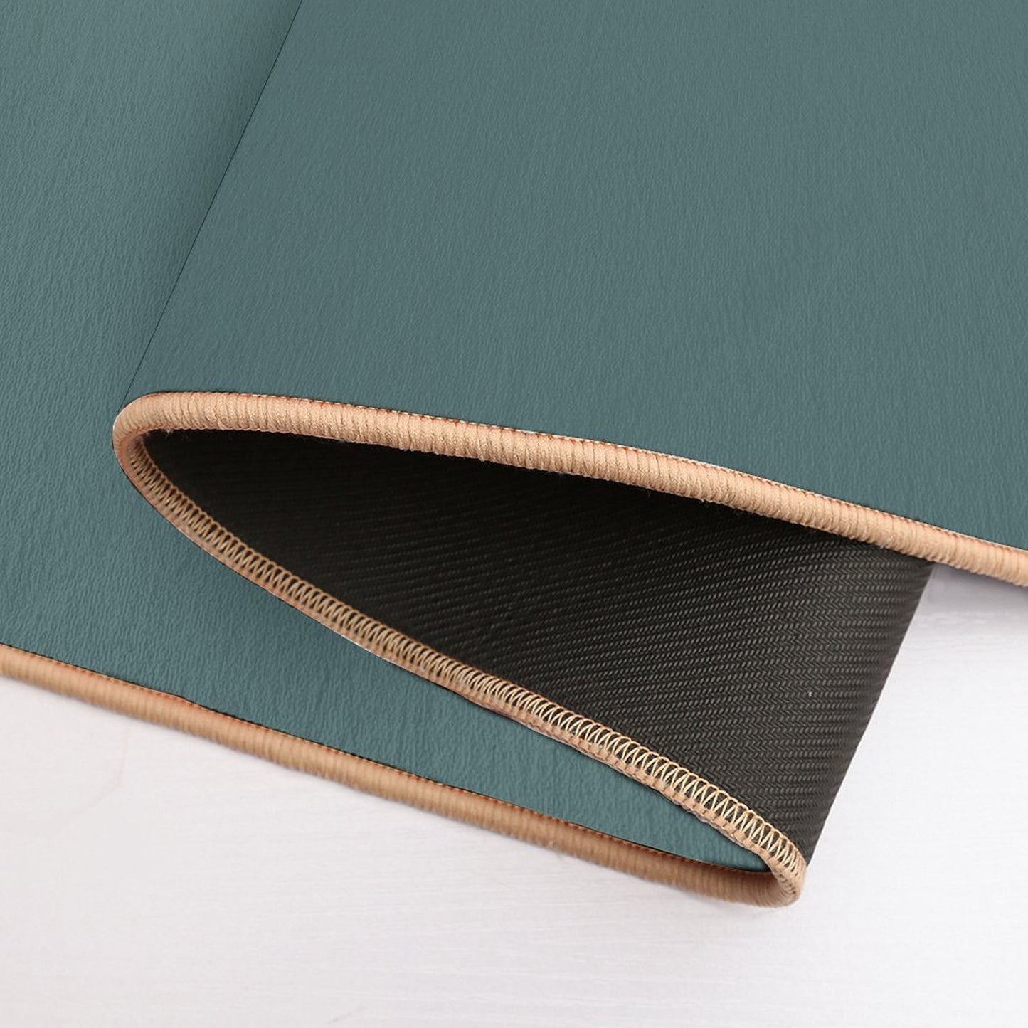 Solid Neutral Pastel Color Arbor Green Easy To Clean Bath Mat