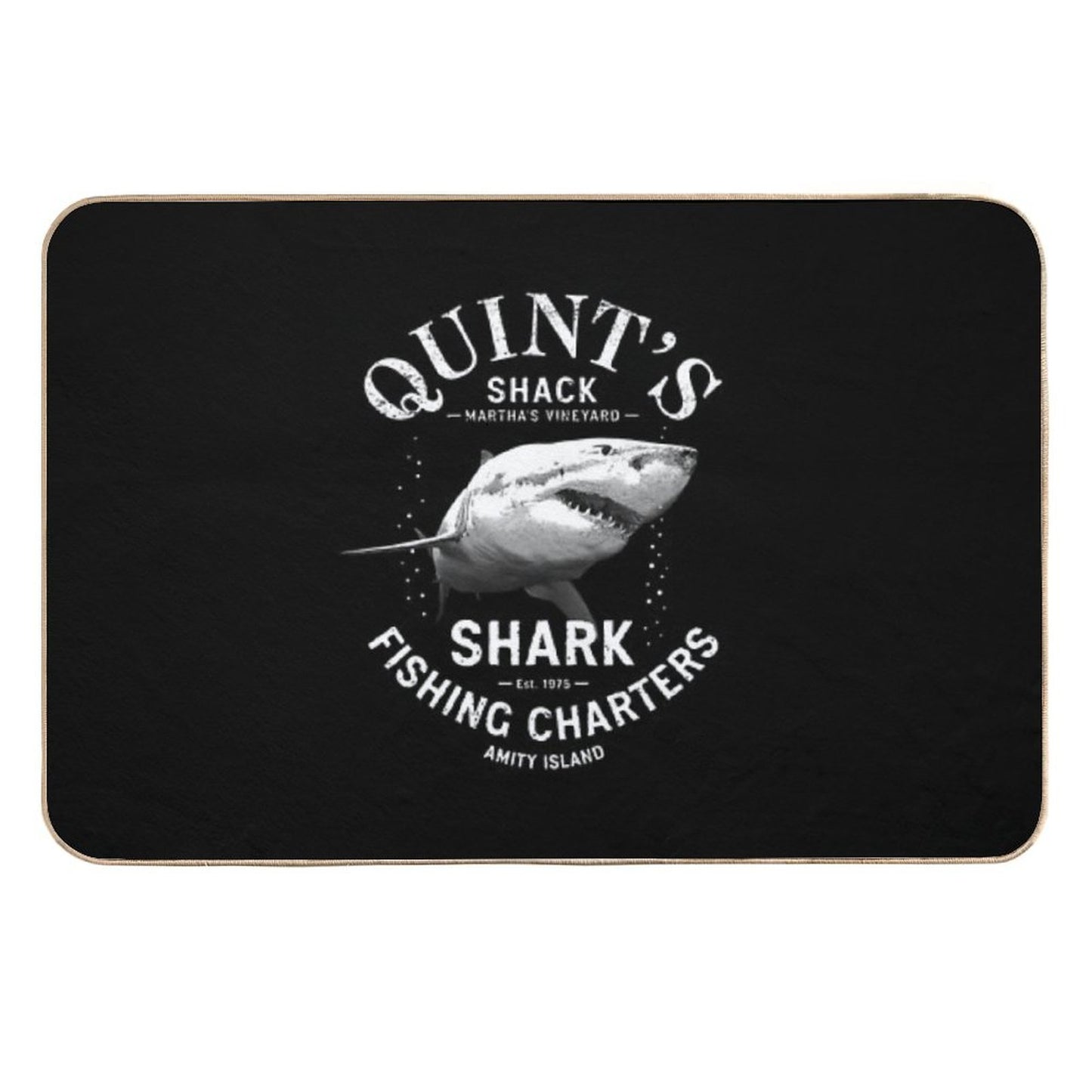 Quint's Shark Fishing Charters Durable Bath Mat