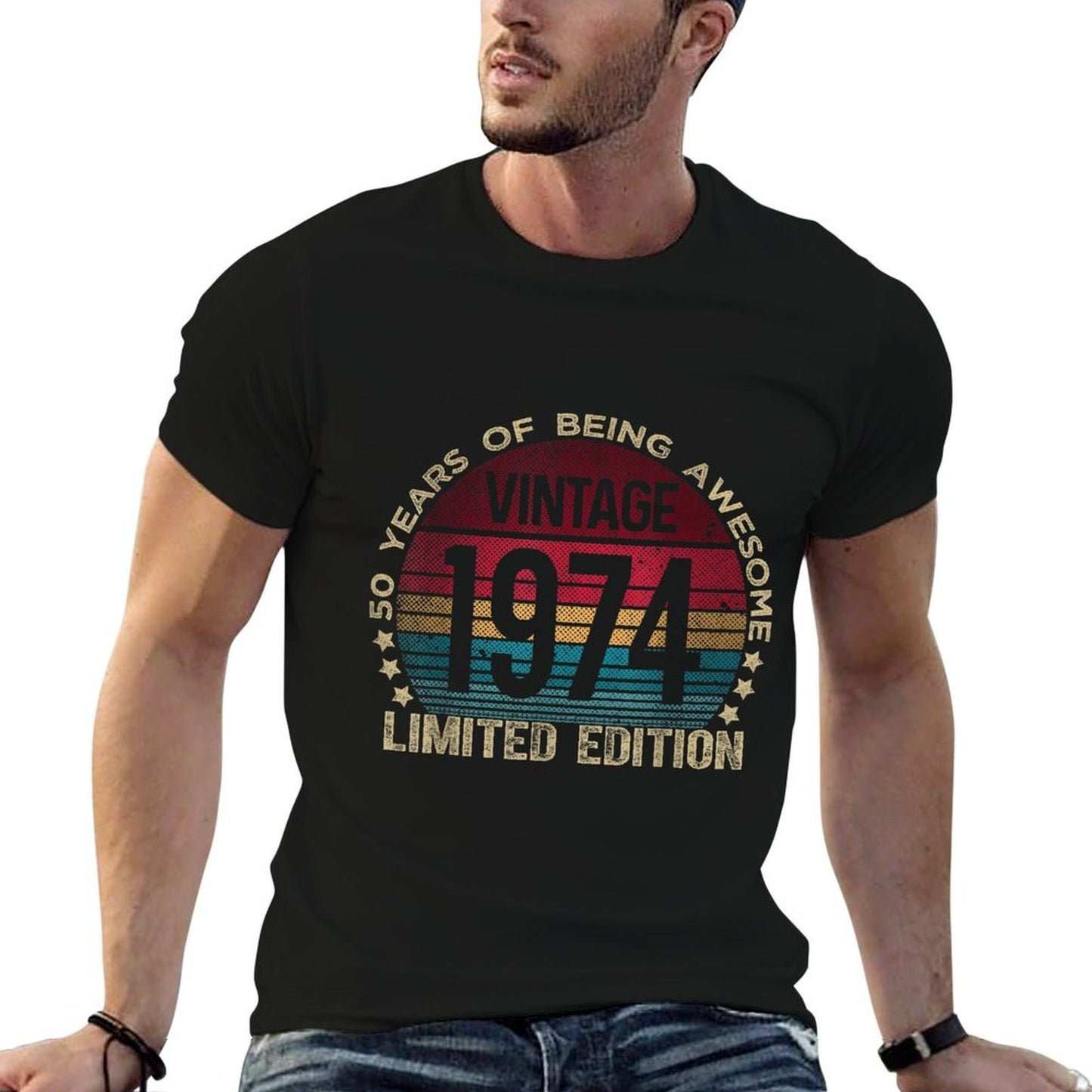 50th Birthday 50 Year Old Gifts Vintage 1974 Limited Edition Quick-drying T-Shirt