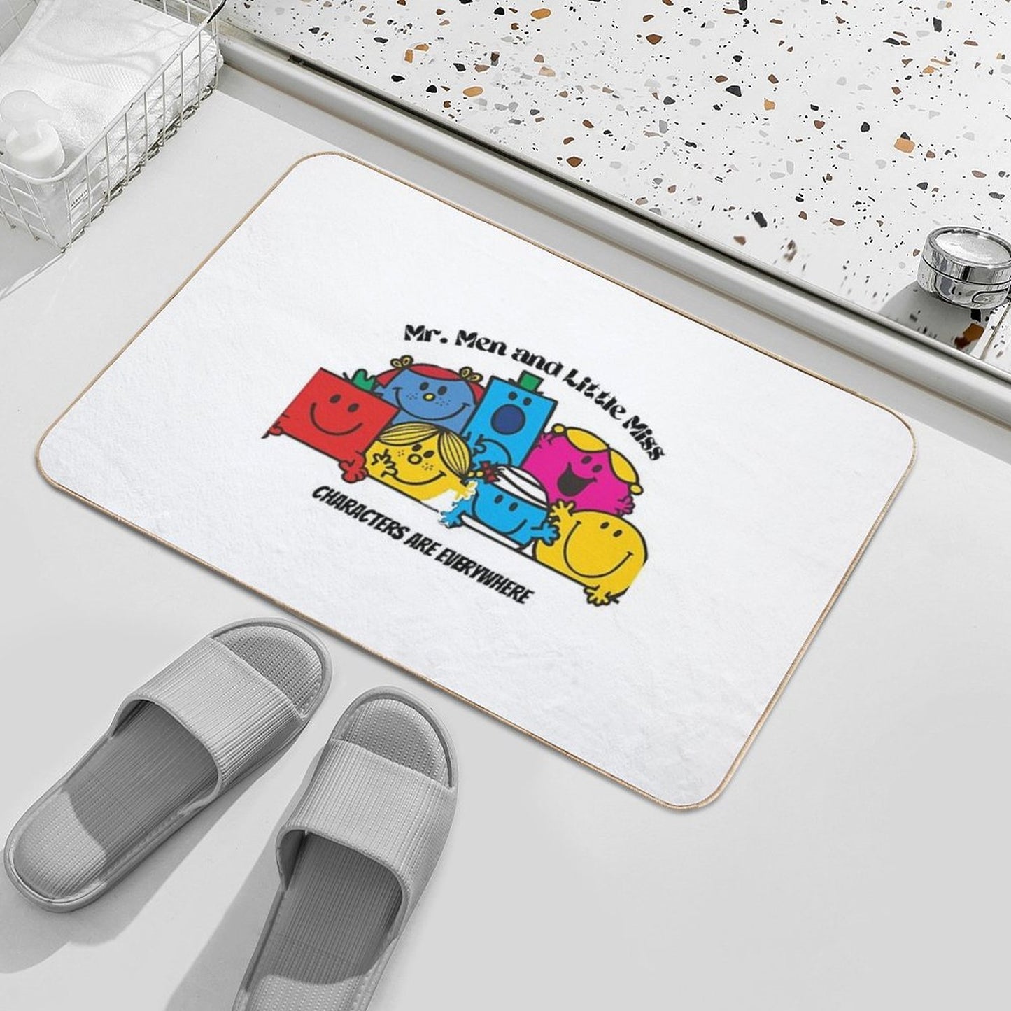 Mr. Men And Little Miss Are Everywhere Dirt-Trapping Bath Mat