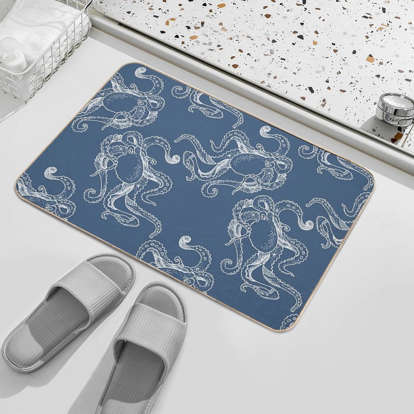Octopus Dance Rapid-Drying Bath Mat