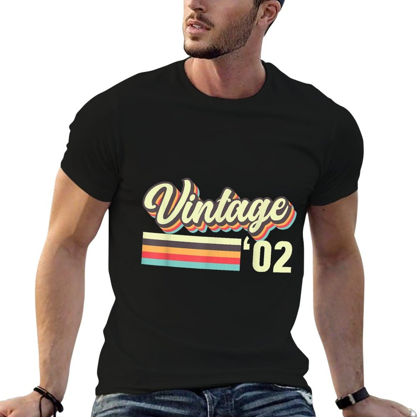 Vintage 20th Birthday T Shirt 20 Years Birthday Design Oversized Silhouette T-Shirt